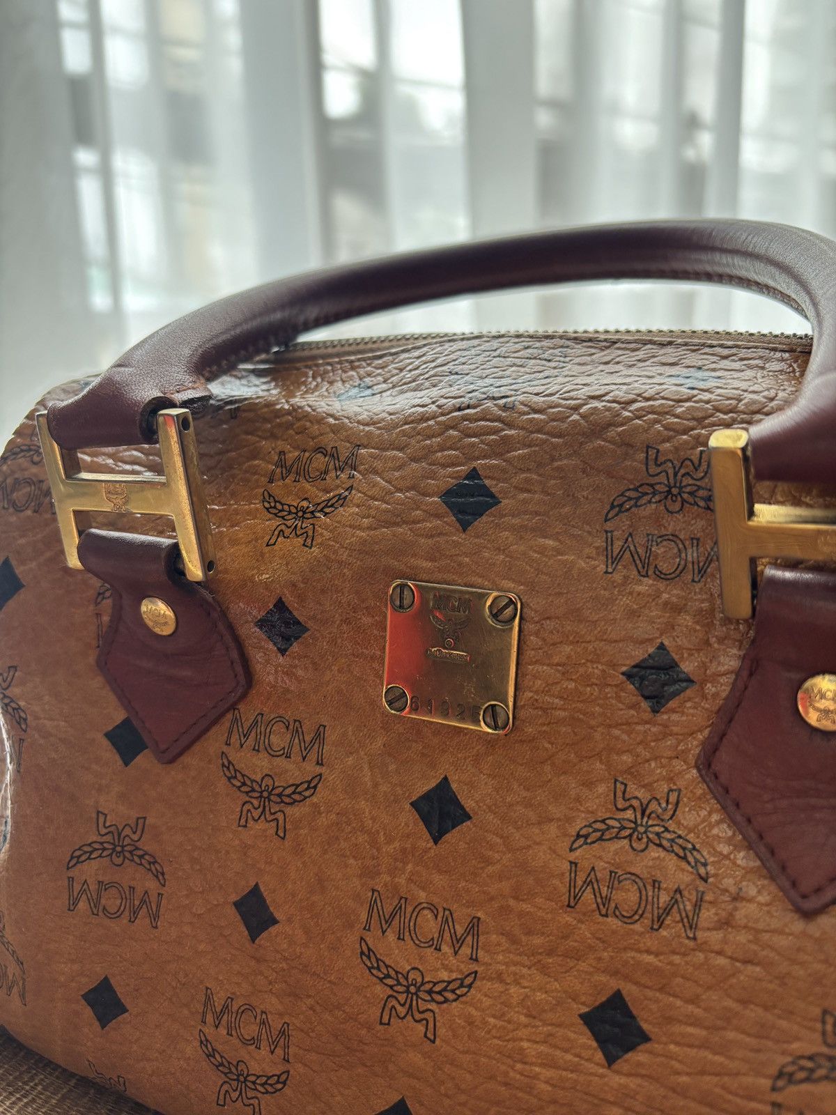 MCM MCM Visetos Boston Bag Size ONE SIZE - 4 Thumbnail