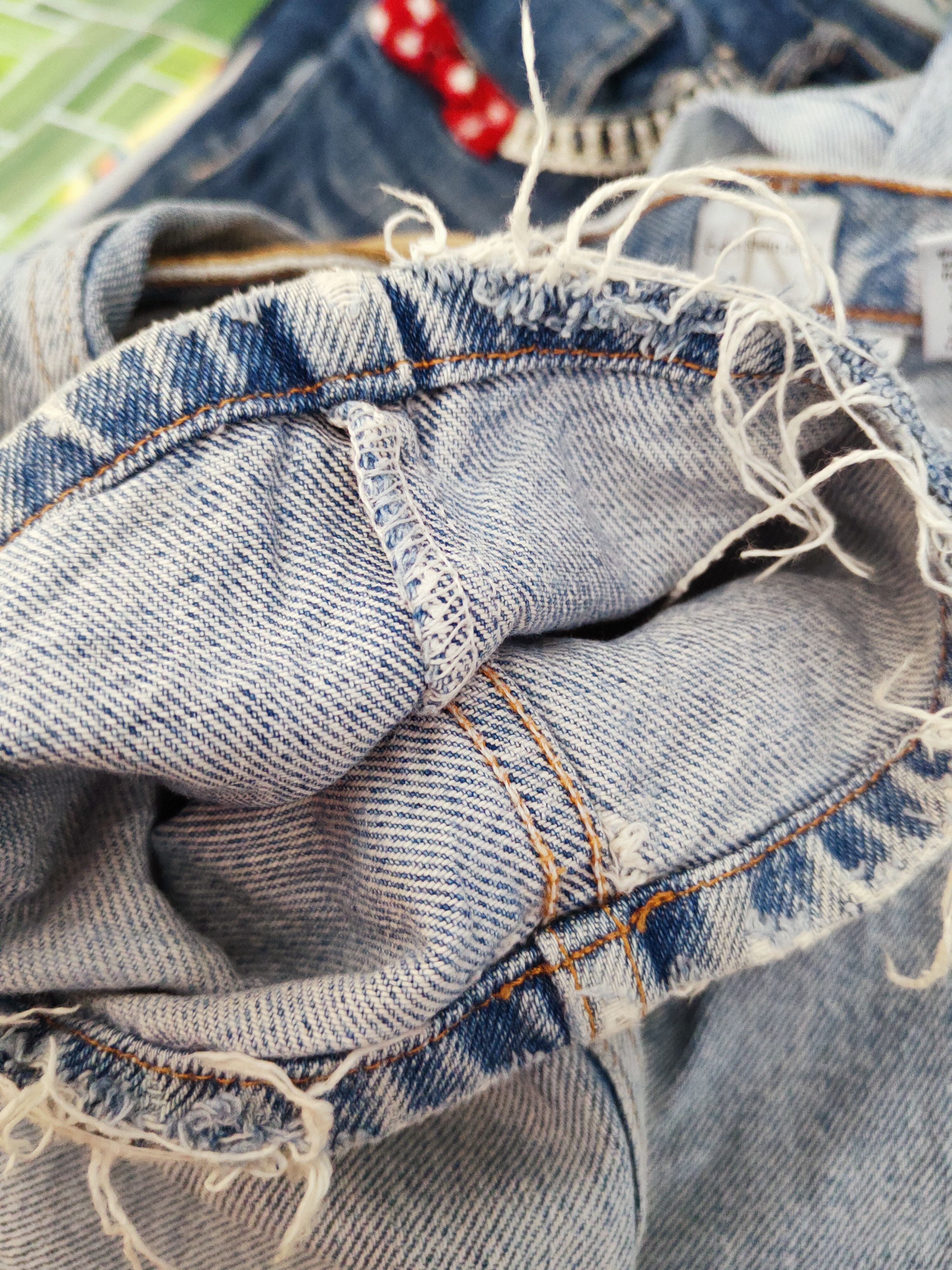 Calvin Klein × Vintage Calvin Klein Blue Faded Distressed Ripped Jeans Size US 31 - 14 Thumbnail