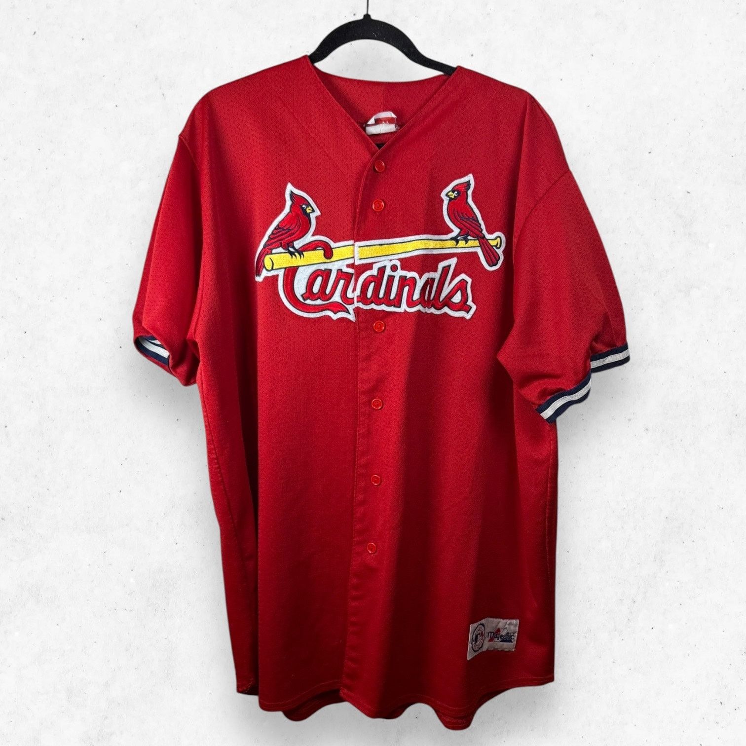 Majestic Majestic MLB St Louis Cardinals Jersey 2XL Red Vintage Size US XXL / EU 58 / 5 - 1 Thumbnail