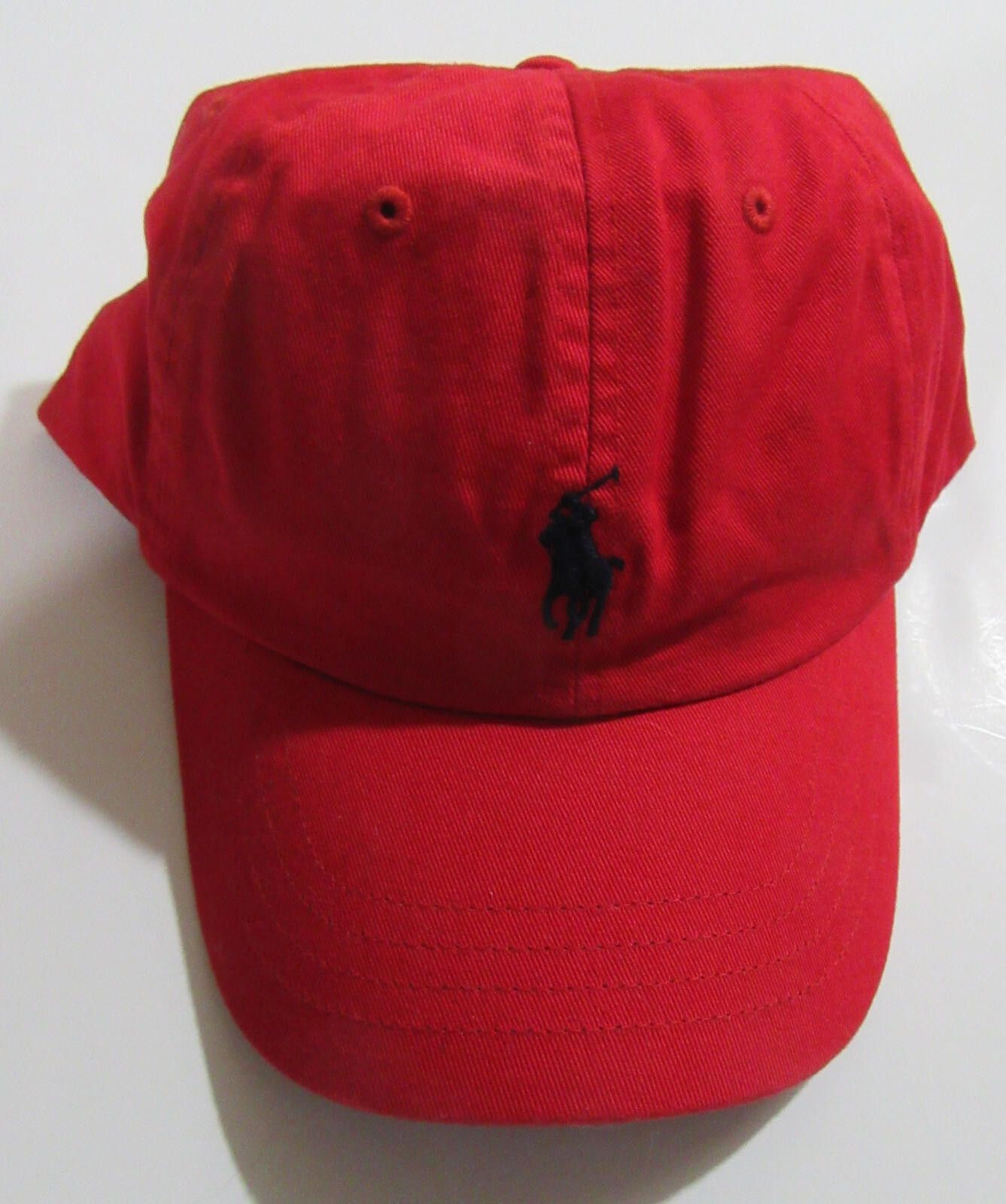 Polo Ralph Lauren Polo Ralph Lauren Mens Ball Cap Hat Red with Navy Pony Size ONE SIZE - 1 Thumbnail