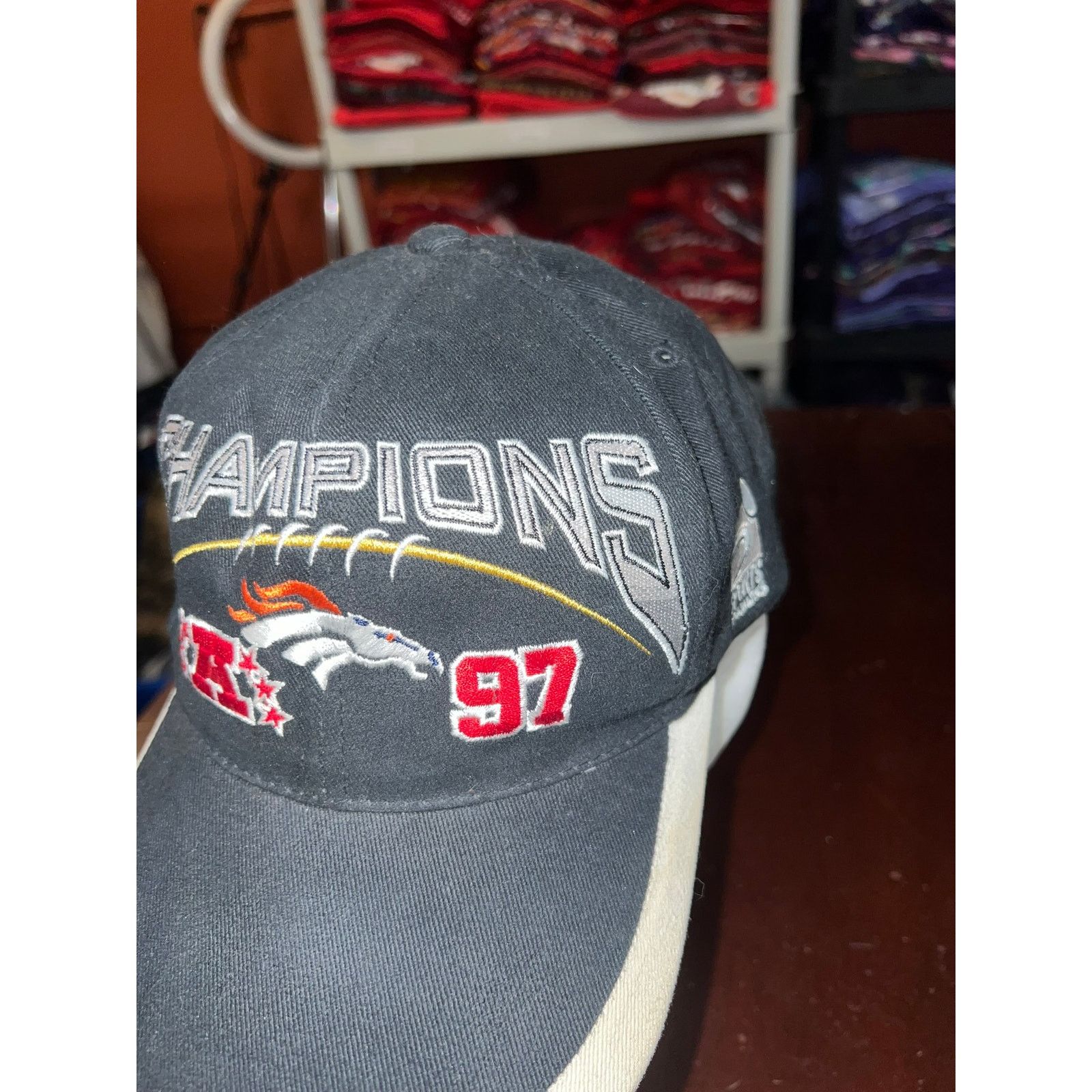 Vintage Vintage Denver Broncos Sports Specialties Hat 1997 Cap VTG Size ONE SIZE - 3 Thumbnail