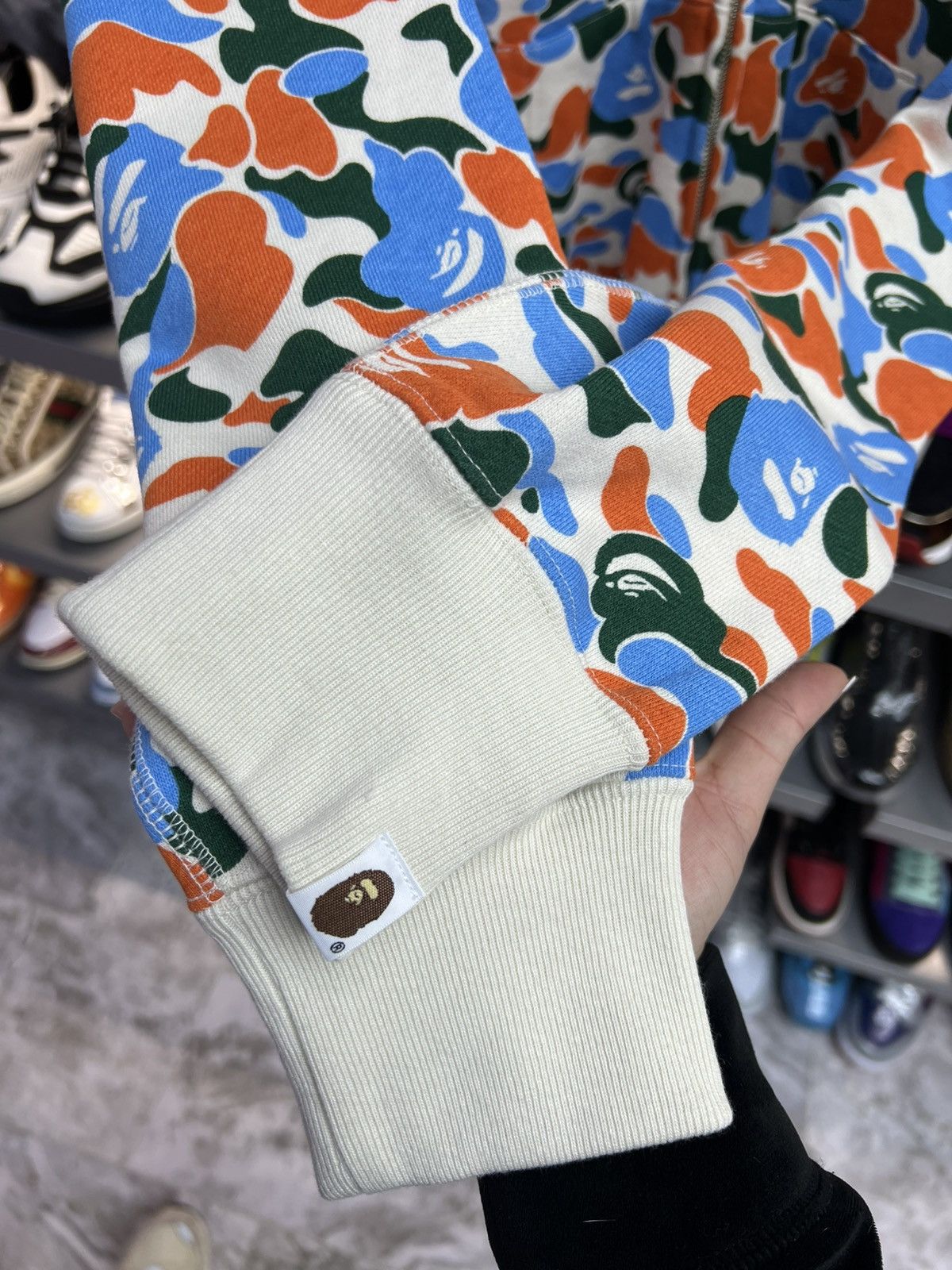 Bape Bape Indonesia Camo Shark Hoodje Size US L / EU 52-54 / 3 - 5 Thumbnail