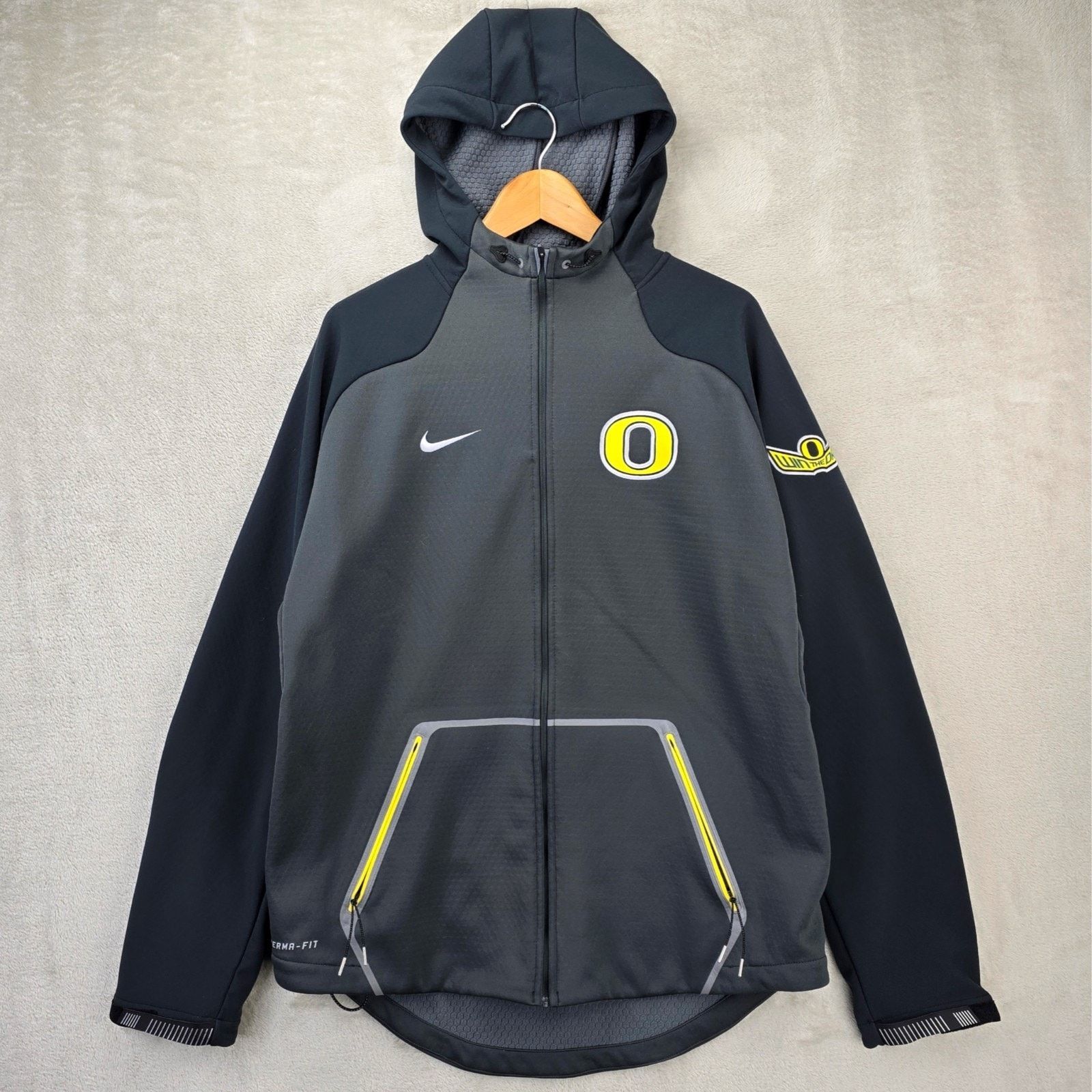 Nike Nike Therma-Fit Oregon Ducks Win The Day Zip Up Hoodie Large Size US L / EU 52-54 / 3 - 1 Thumbnail