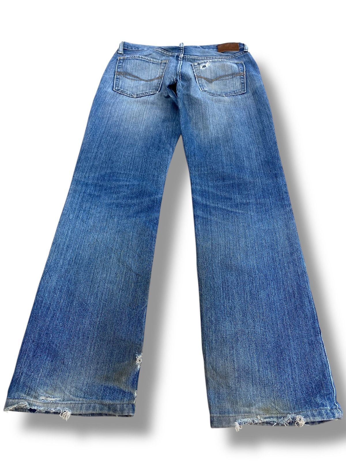Gap Gap Whiskers Faded Wash Style Straight Cut Jeans Size US 29 - 3 Thumbnail