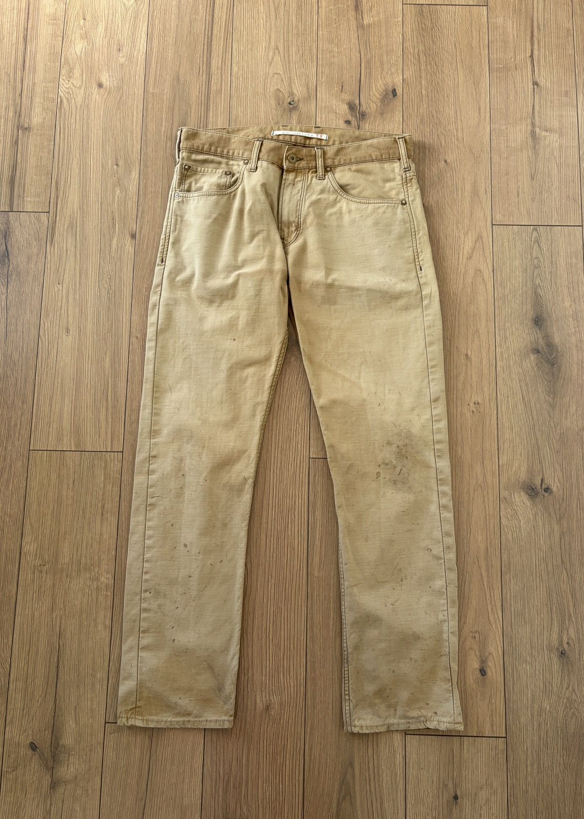 Scarti-Lab Scarti-Lab Stained Faded Sand Chino 06RS SG824 Size US 32 / EU 48 - 1 Thumbnail