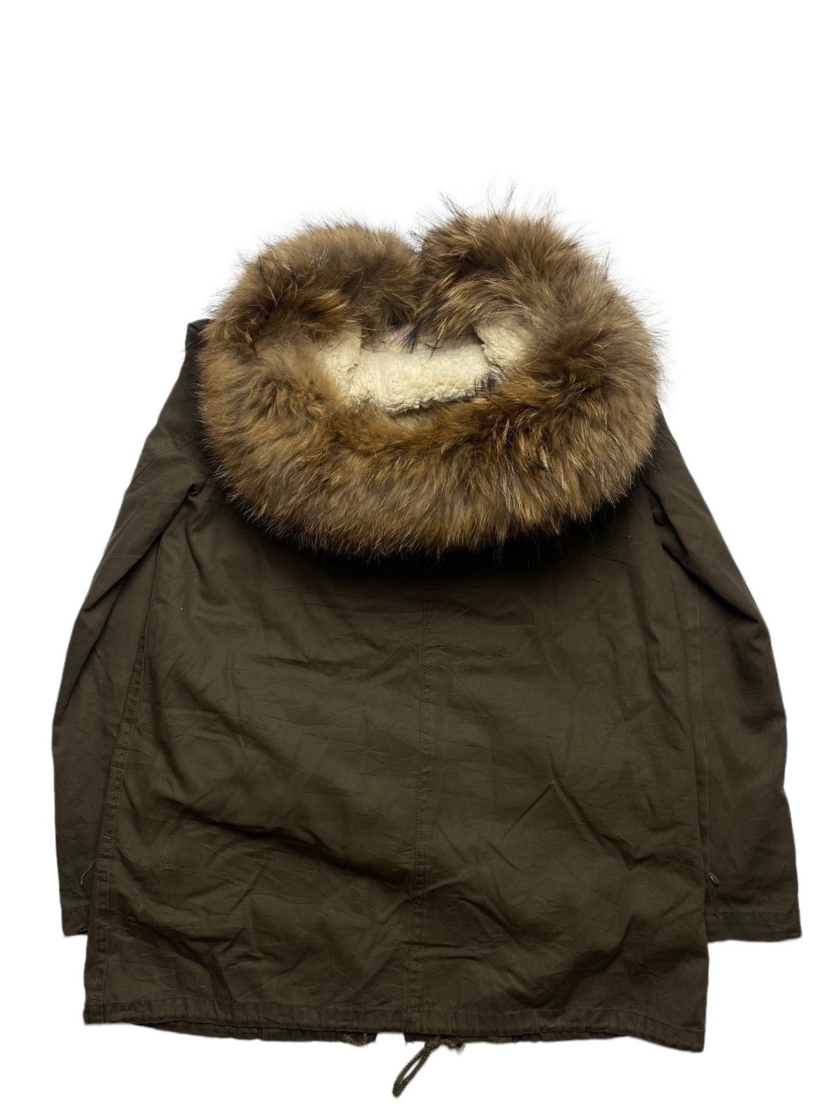 If Six Was Nine 2000s JB Girl - Raccoon Fur Hoodie Jacket Size M / US 6-8 / IT 42-44 - 8 Thumbnail