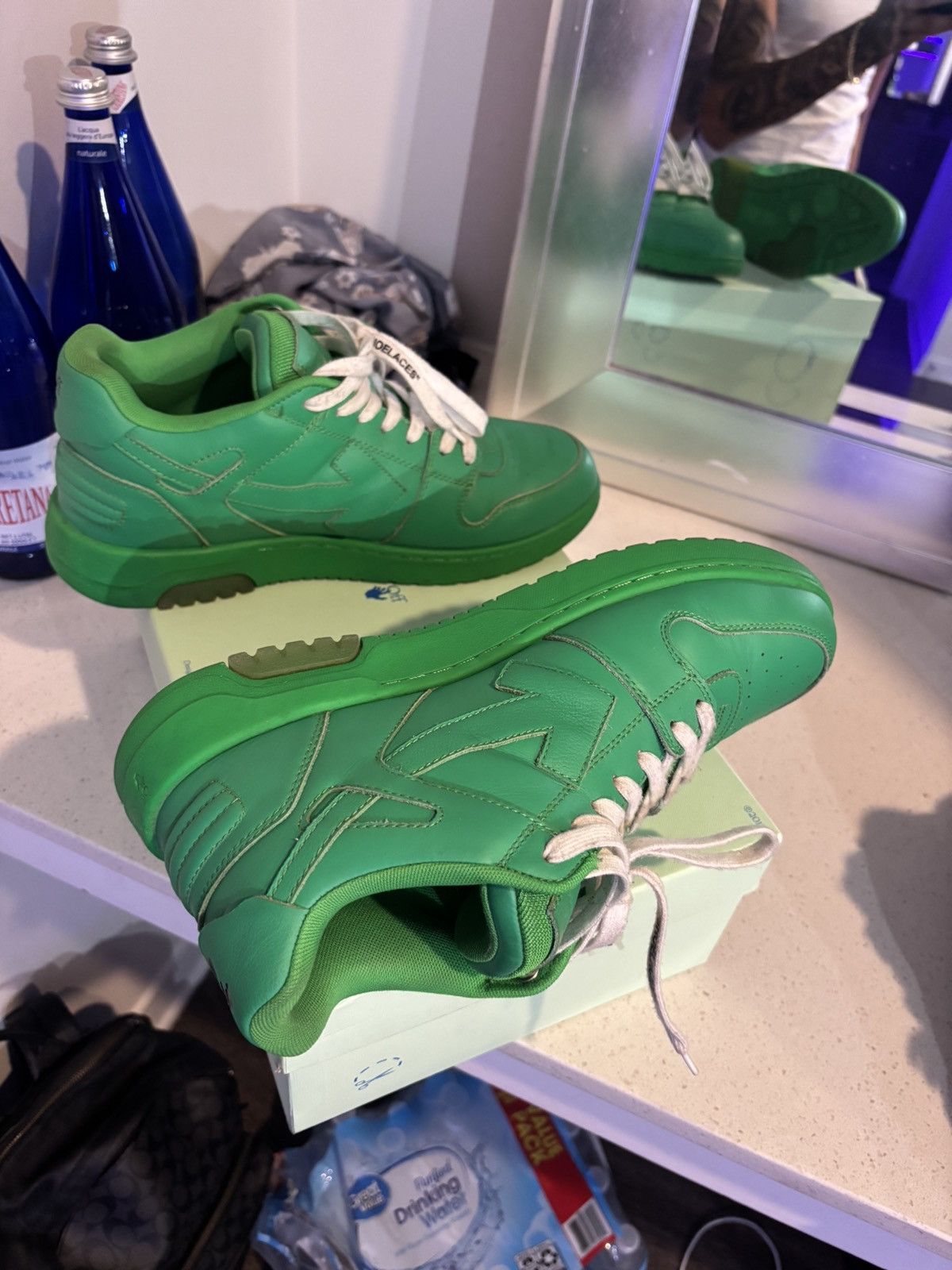 Off-White Off white Out of Office ‘For Walking- green Size US 10 / EU 43 - 6 Thumbnail