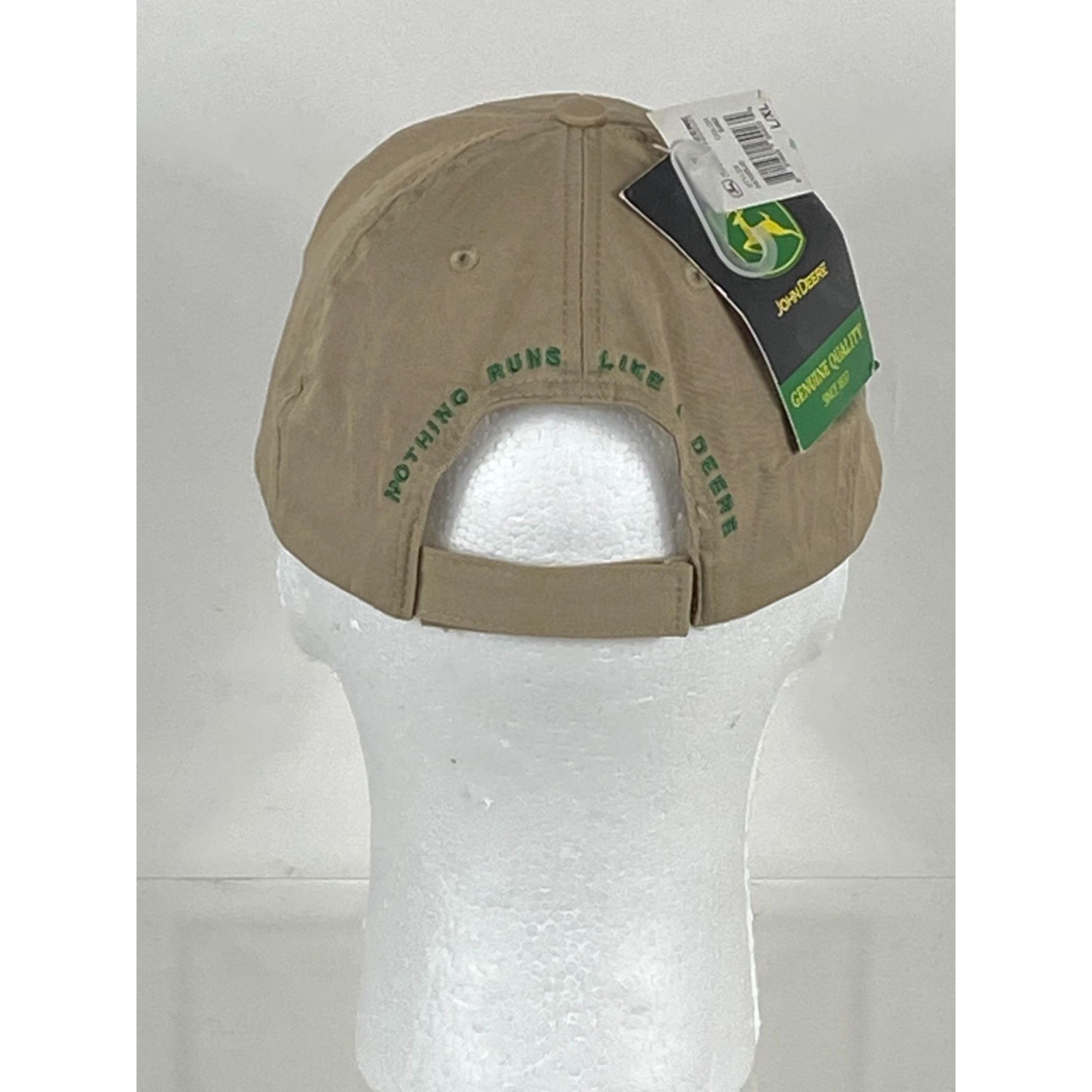 John Deere John Deere "Nothing Runs Like A Deere" Strapback Hat Cap Kha Size ONE SIZE - 4 Thumbnail