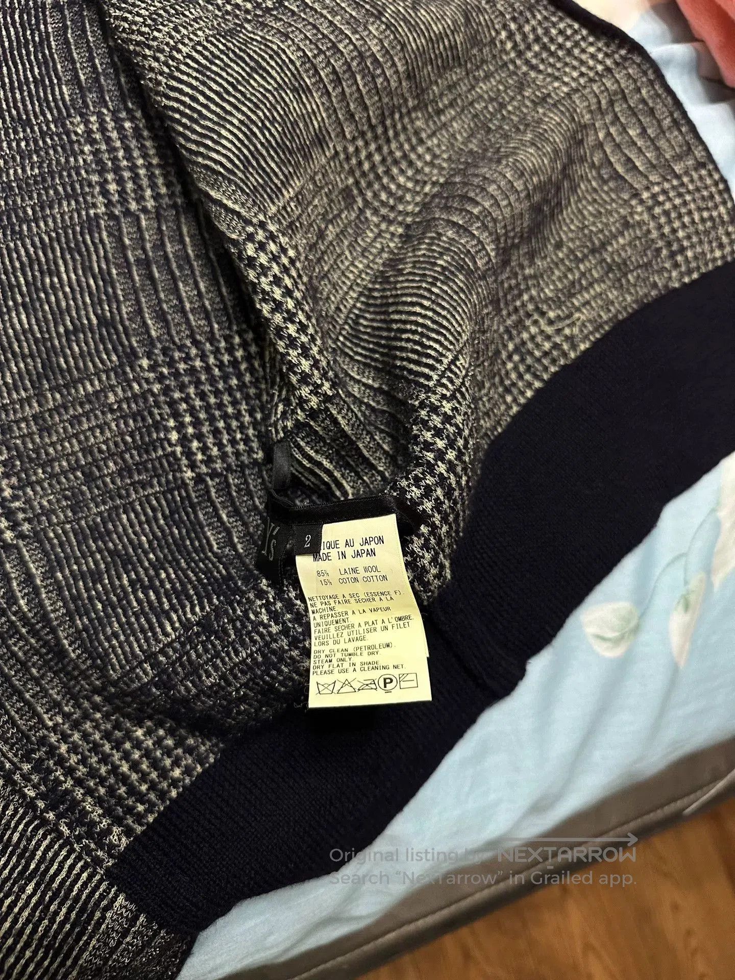 Y's Stylish Short Sleeve Knit Jacket. Size M / US 6-8 / IT 42-44 - 2 Thumbnail