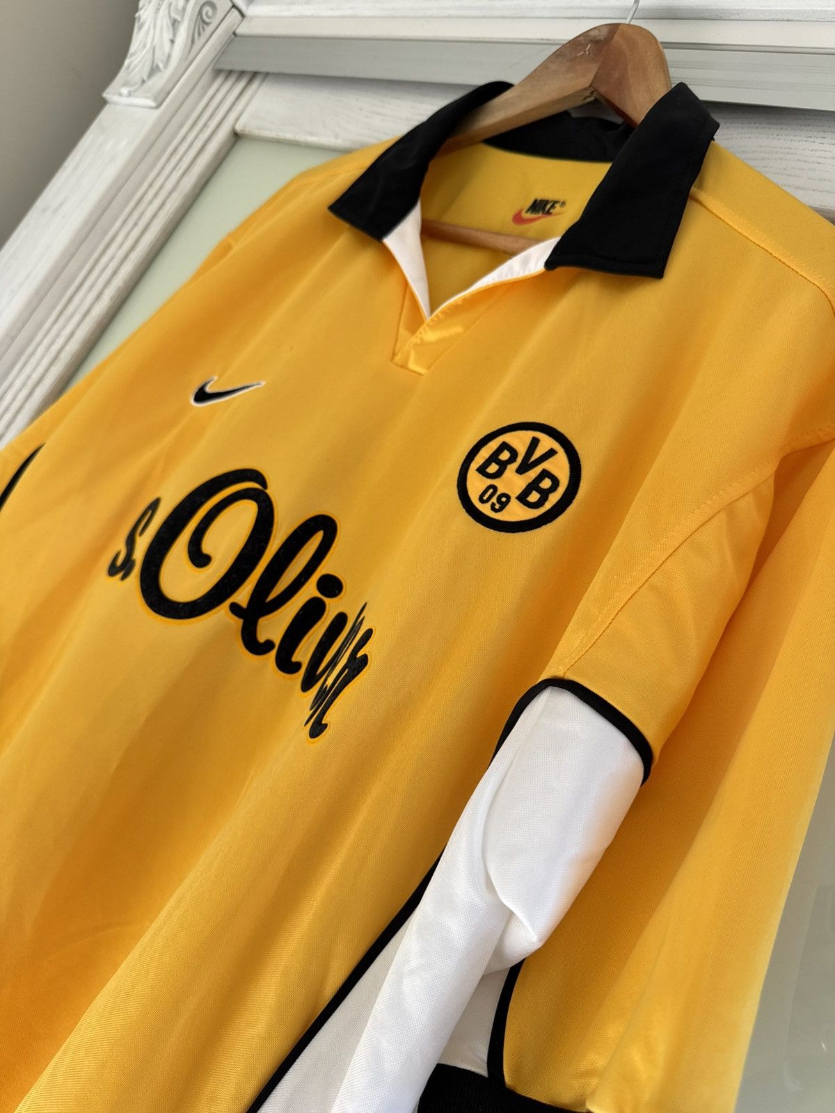 Nike Salou #30 Borussia Dortmund 1998-1999 Vintage Soccer Jersey Size US XL / EU 56 / 4 - 10 Thumbnail