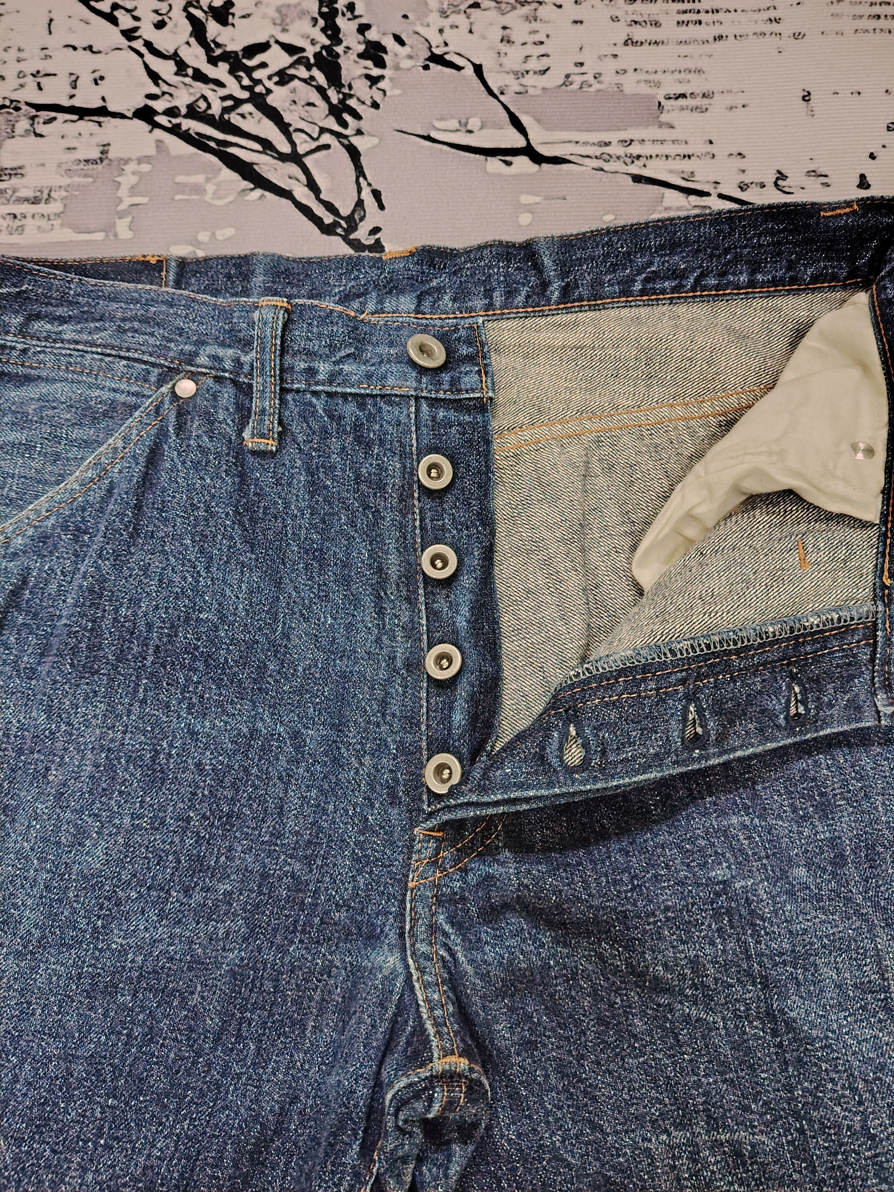 Japanese Brand VINTAGE VIRUS DENIM LINE SELVEDGE JEANS Size US 32 / EU 48 - 7 Thumbnail