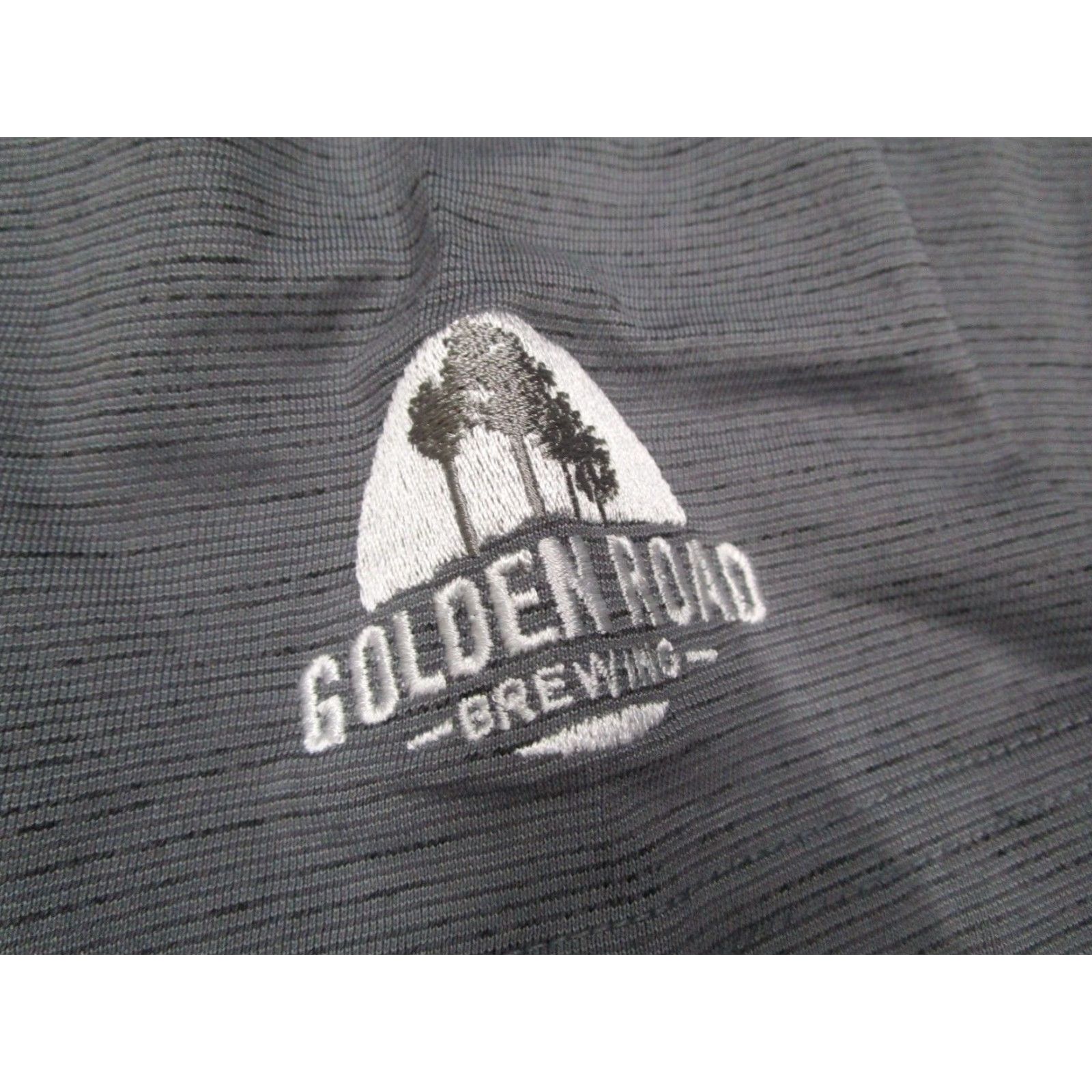 TravisMathew Travis Mathew Shirt Mens Medium Gray Auckland Slub Polo Beer Golden Road Embroidered Sleeve Golf Casual Workwear Size US M / EU 48-50 / 2 - 5 Thumbnail