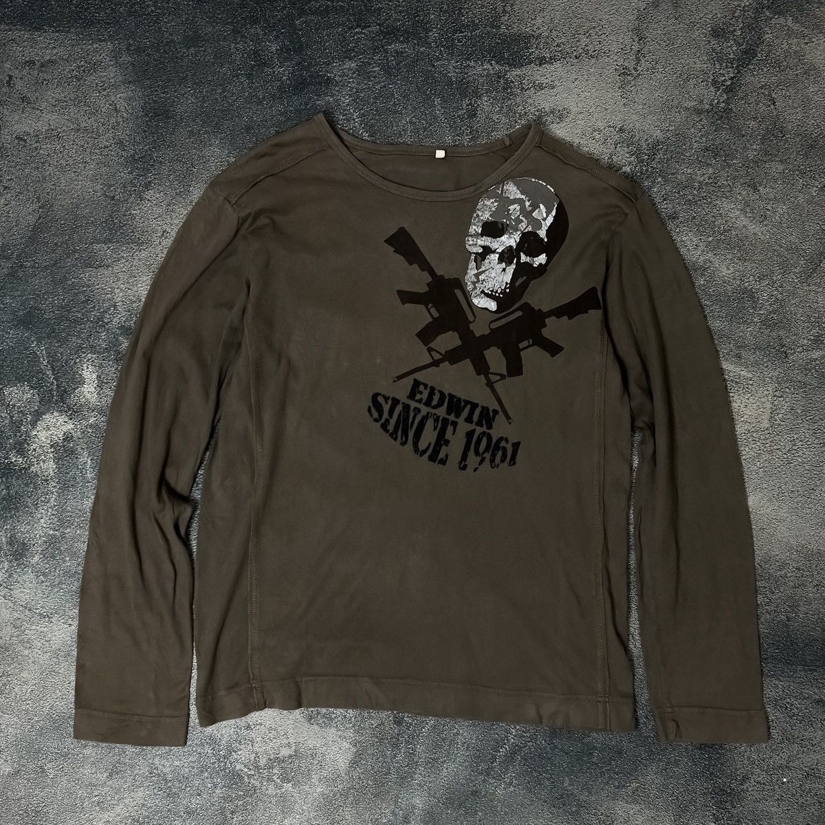 Edwin Vintage Edwin 503 skull logo longsleeve Size US M / EU 48-50 / 2 - 1 Thumbnail