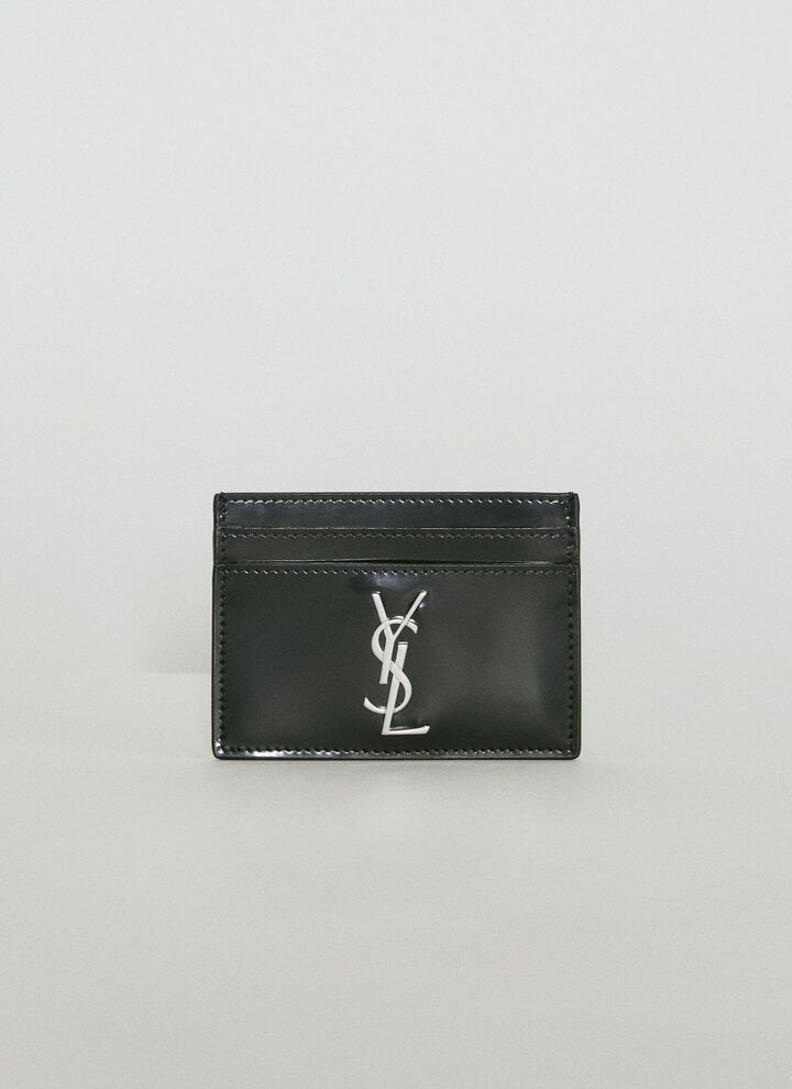 Saint Laurent Paris o1b1hav110125 370778 Size: OS / Cassandre Card Case in Black Size ONE SIZE - 4 Thumbnail