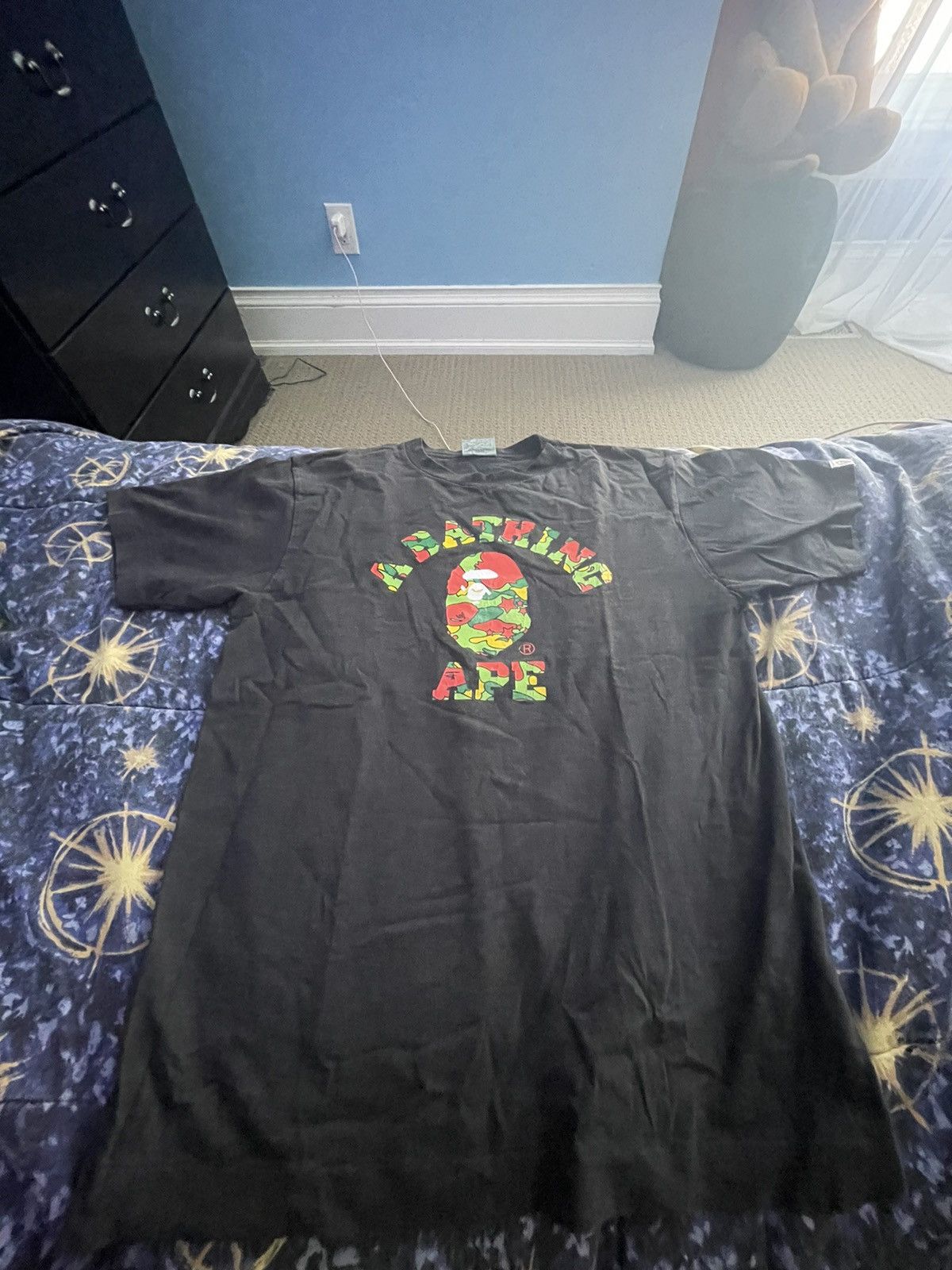 Bape × Vintage 2006 Bape Psyche Camo College Tee Rarest Camo Size US M / EU 48-50 / 2 - 1 Thumbnail