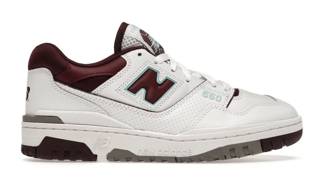 New Balance 550 Burgundy Cyan Size US 7 / EU 40 - 1 Preview