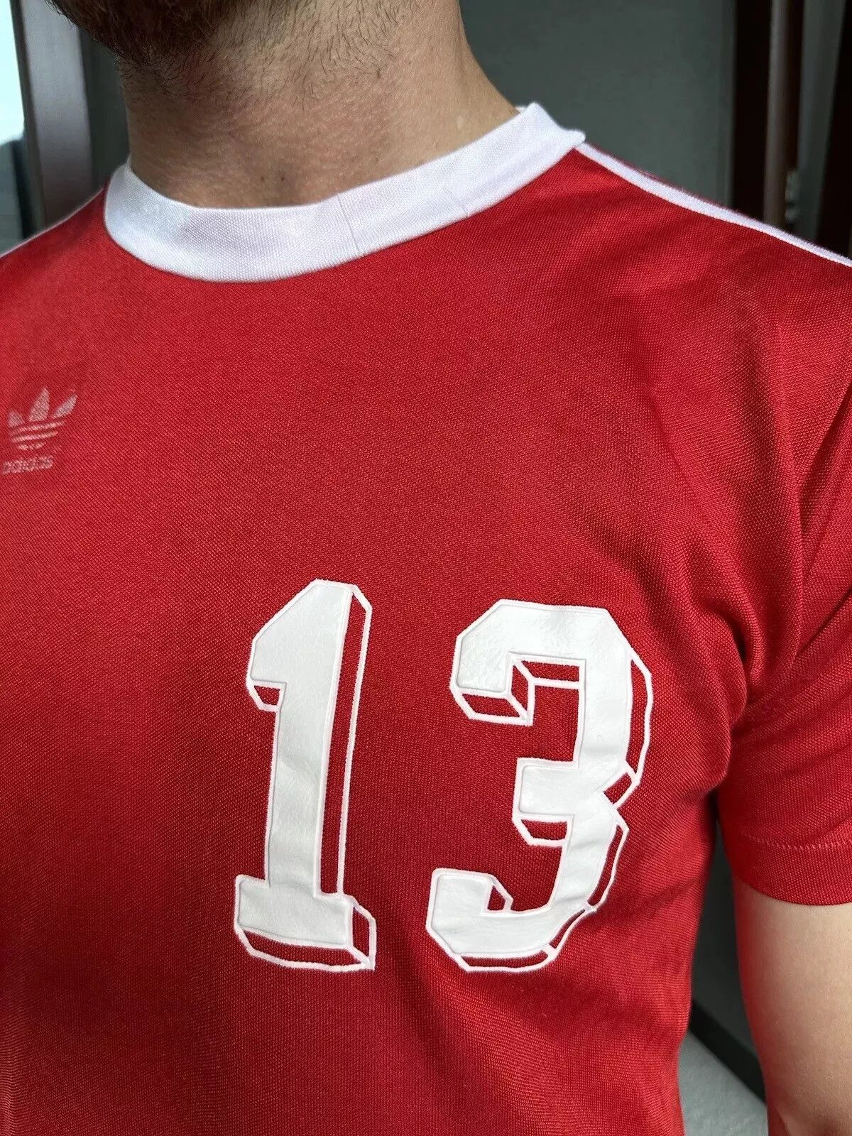 Adidas VINTAGE 1980s ADIDAS BAYERN TEMPLATE SHIRT SOCCER GERMANY Size US M / EU 48-50 / 2 - 5 Thumbnail