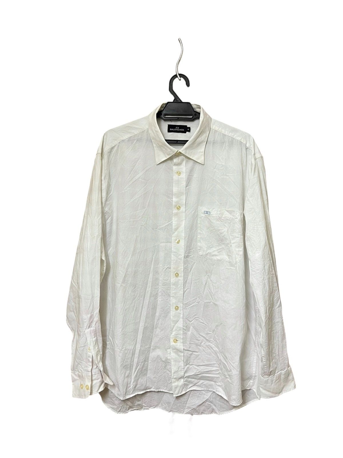 Balenciaga Vintage balenciaga oversize shirt Size US XL / EU 56 / 4 - 1 Thumbnail