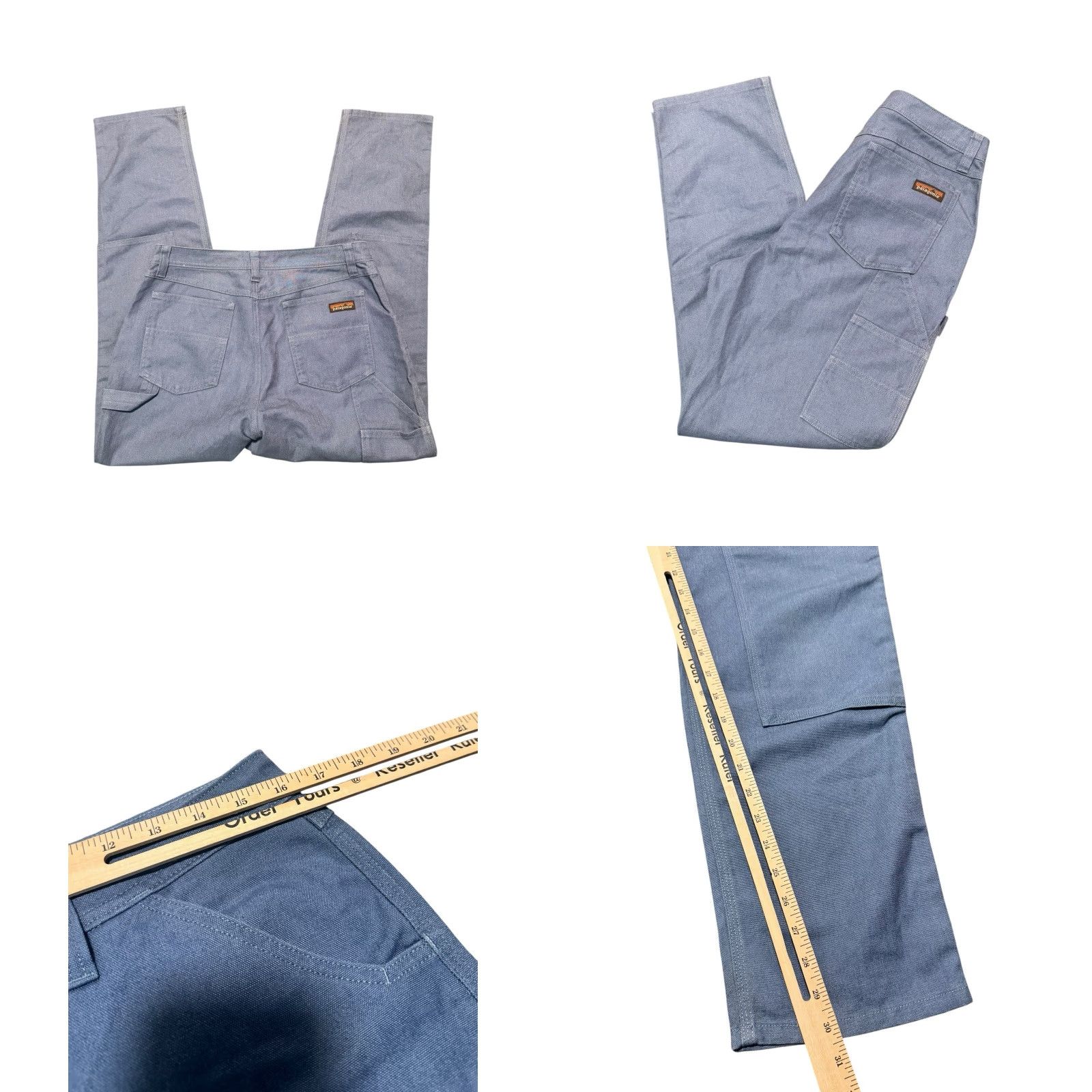 Patagonia Patagonia Hemp Canvas Pants Women Blue 12 Slim All Seasons Double Knee Carpenter Size 34" / US 12 / IT 48 - 9 Thumbnail