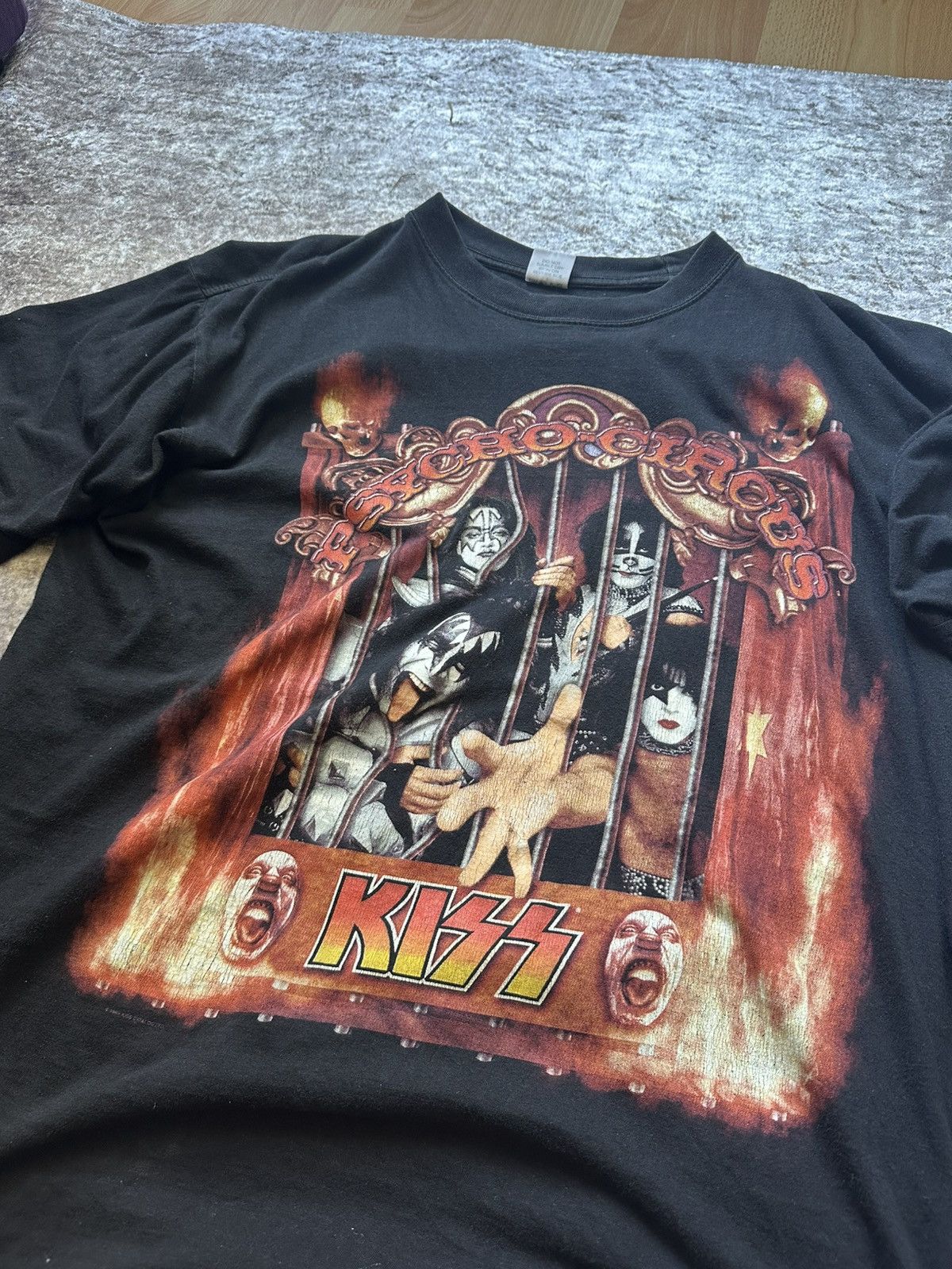Vintage 1999 Kiss Psycho Circus Tour Tee Size US XL / EU 56 / 4 - 1 Thumbnail