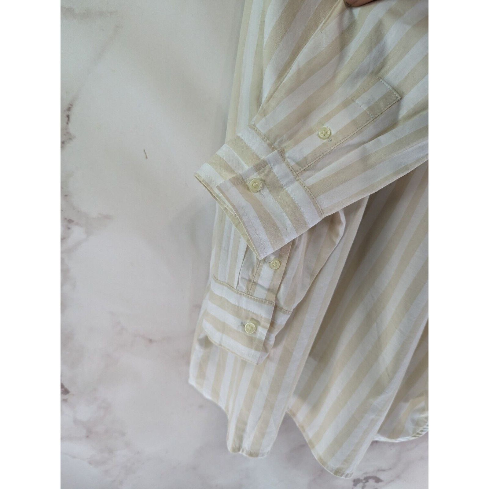 Everlane Everlane Shirt Women XL Striped Button Silky Cotton Relaxed Size XL / US 12-14 / IT 48-50 - 8 Thumbnail