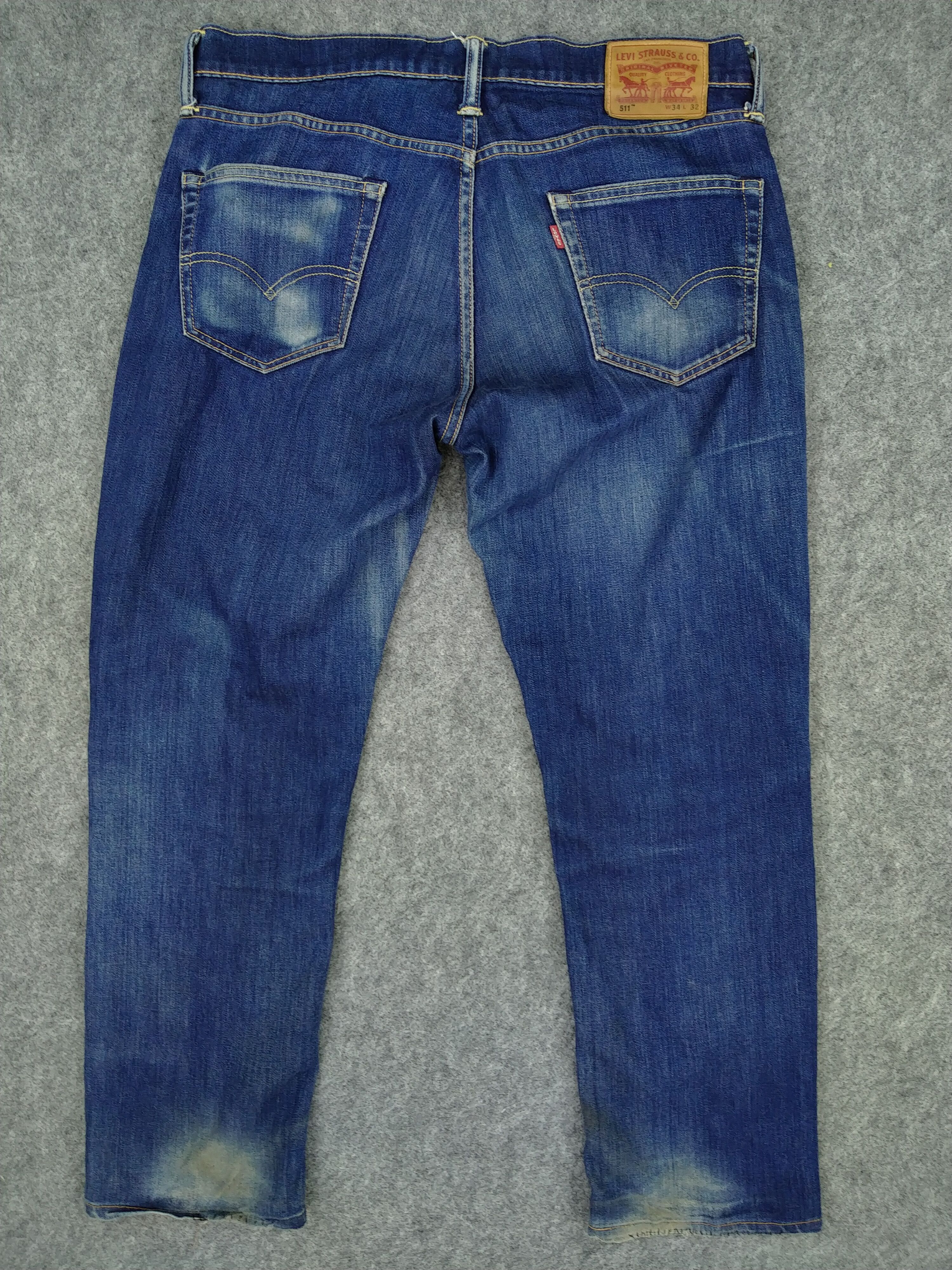 Levi's Levi's 511 Distressed Denim 35x28 -JN218 Size US 35 - 2 Thumbnail