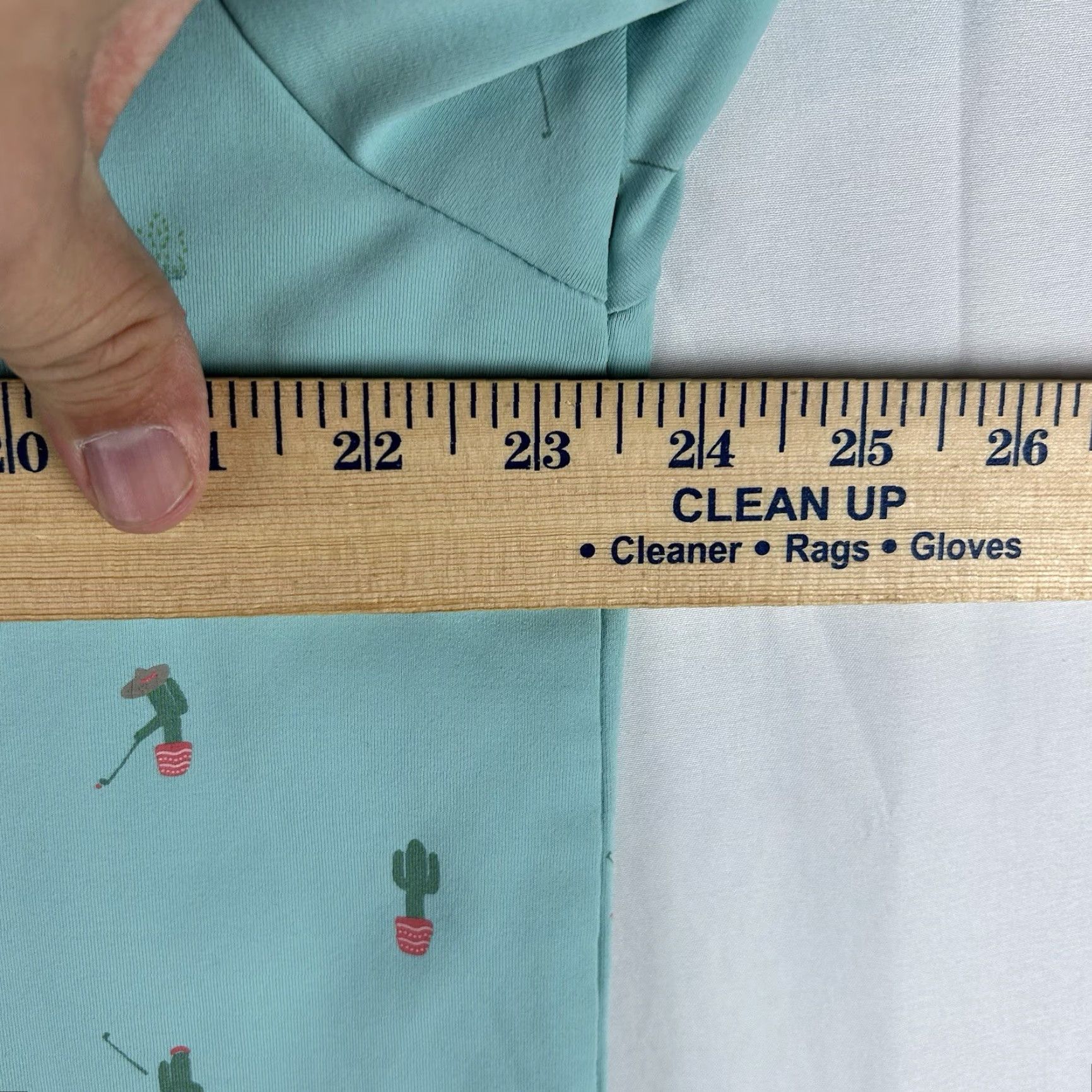 Vintage William Murray Golf Polo Shirt Men XL Mint Cactus Print Short Sleeve Button-Up Collared Hawaiian Sports Tropical Green Size US XL / EU 56 / 4 - 7 Thumbnail