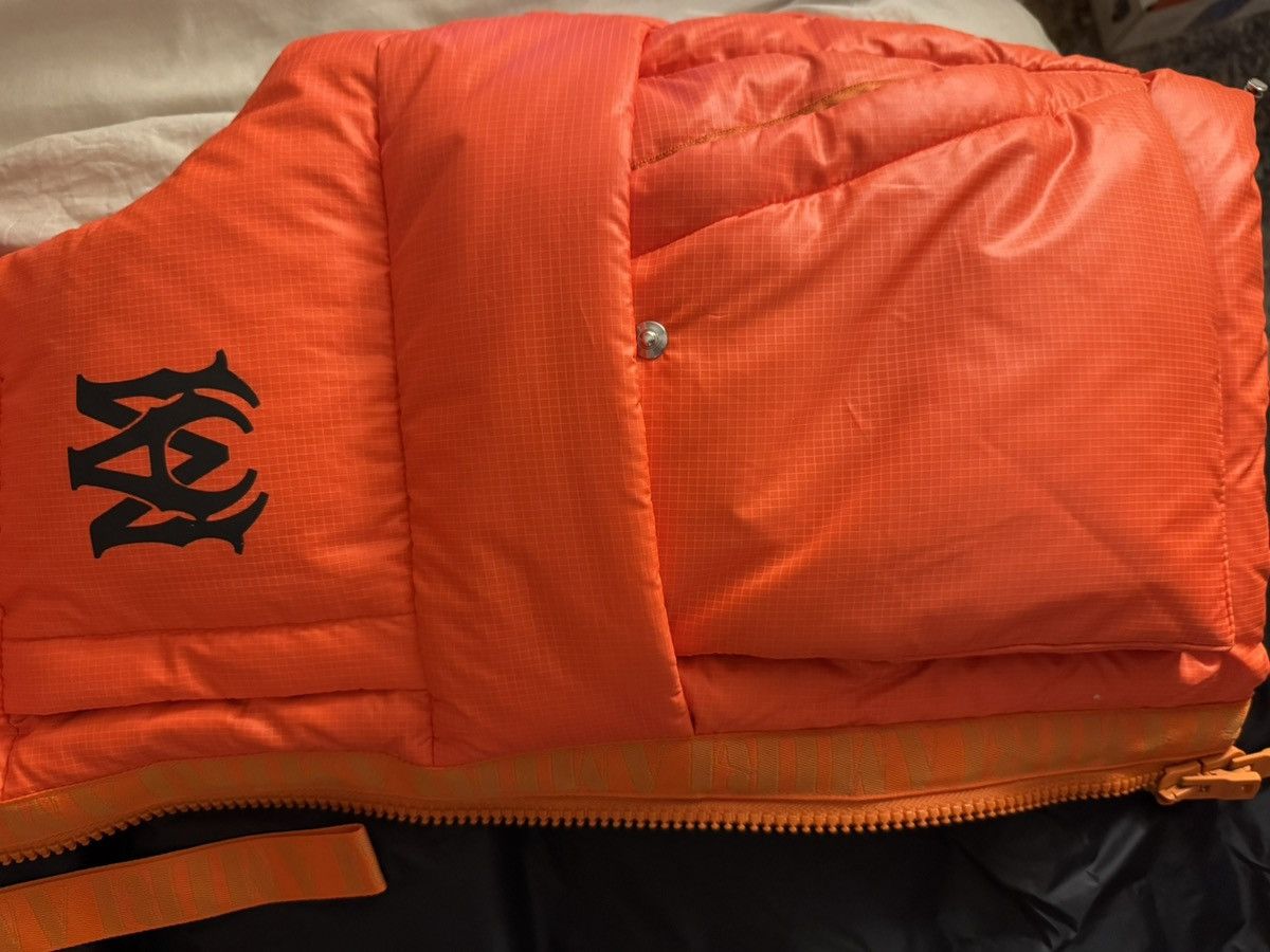 Amiri AMIRI Hooded Down Puffer Vest – Orange Men’s Size Medium. Size US M / EU 48-50 / 2 - 6 Thumbnail