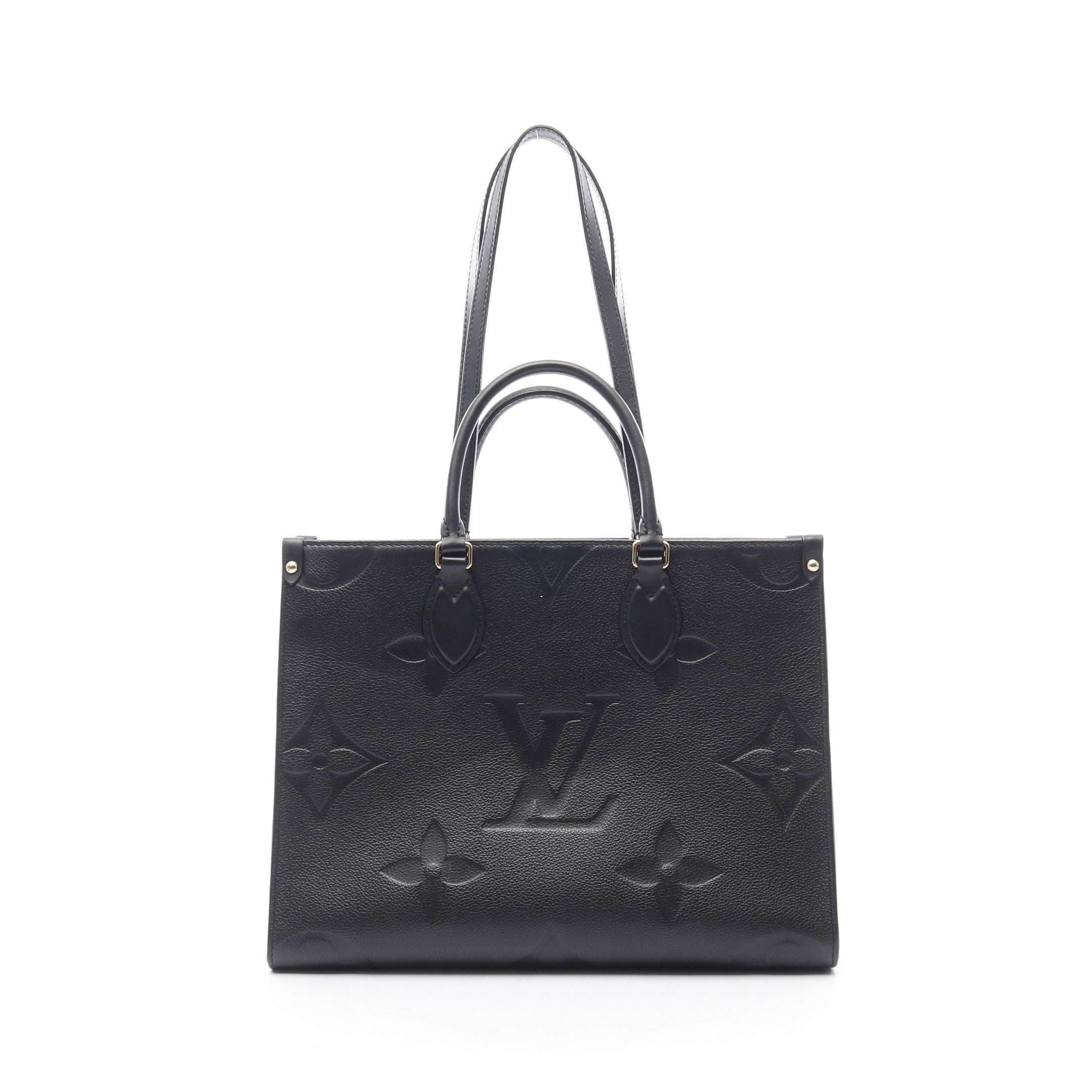 Louis Vuitton Louis Vuitton On-The-Go Mm Monogram Empreinte Noir Shoulder Bag Tote Leather Black Size ONE SIZE - 1 Thumbnail