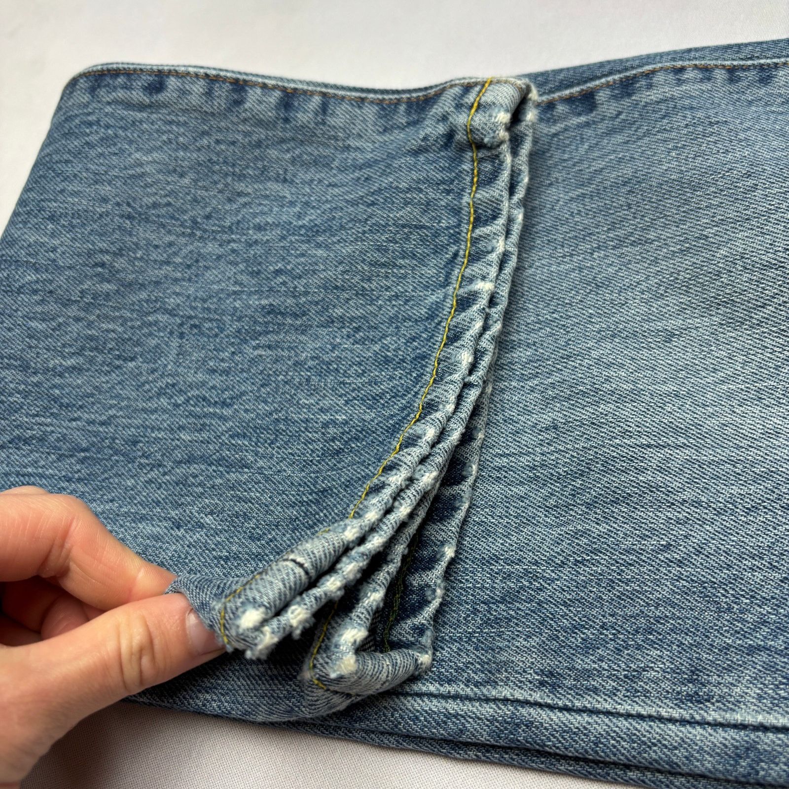 Sid Mashburn $175 Sid Mashburn Slim Straight Jeans 33x30 Made in USA Size US 33 - 12 Thumbnail