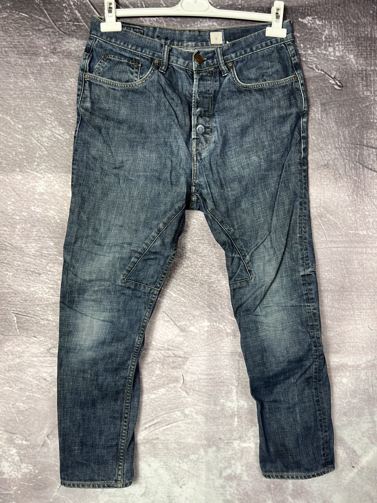 Allsaints AllSaints Yawa Short Kick Denim Pants Size US 30 / EU 46 - 1 Thumbnail