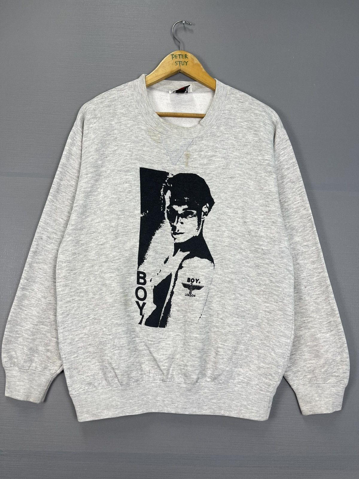Vintage Vintage 90s Boy London Sweatshirt Size US L / EU 52-54 / 3 - 2 Thumbnail