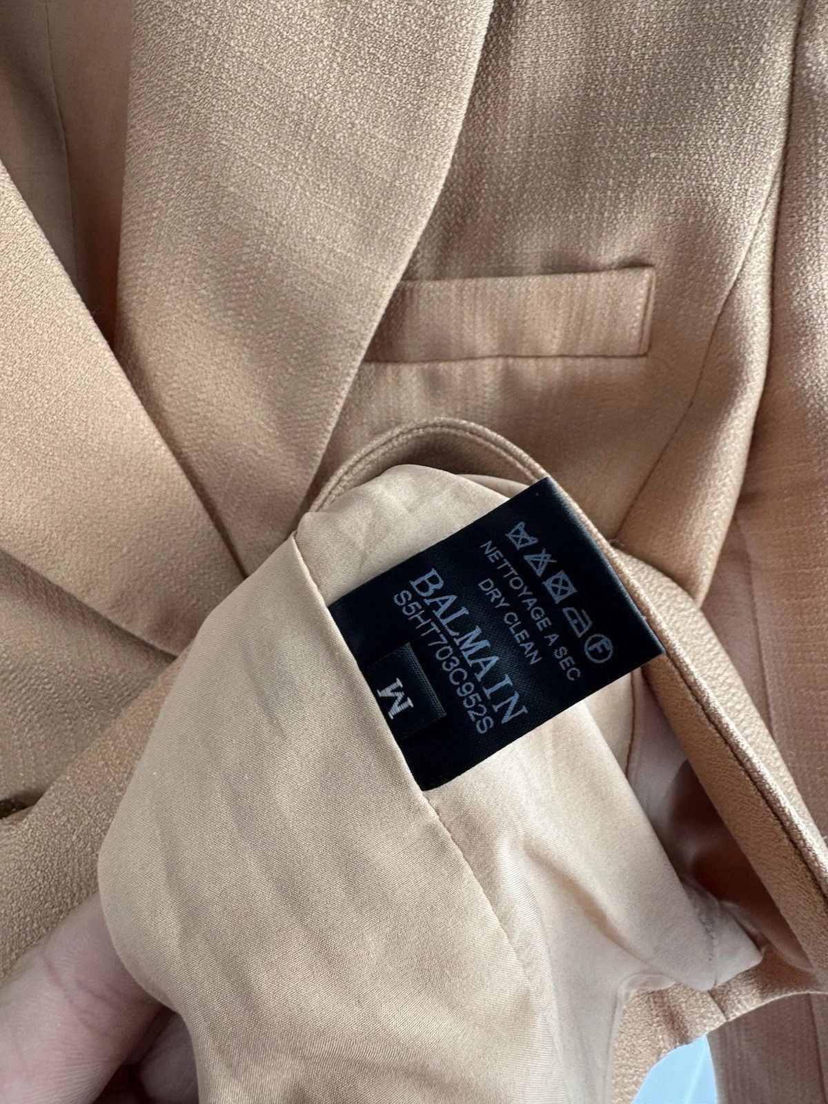 Balmain Balmain Paris Baby Double-Breasted Blazer Gold Button Jacket Size S / US 4 / IT 40 - 11 Thumbnail