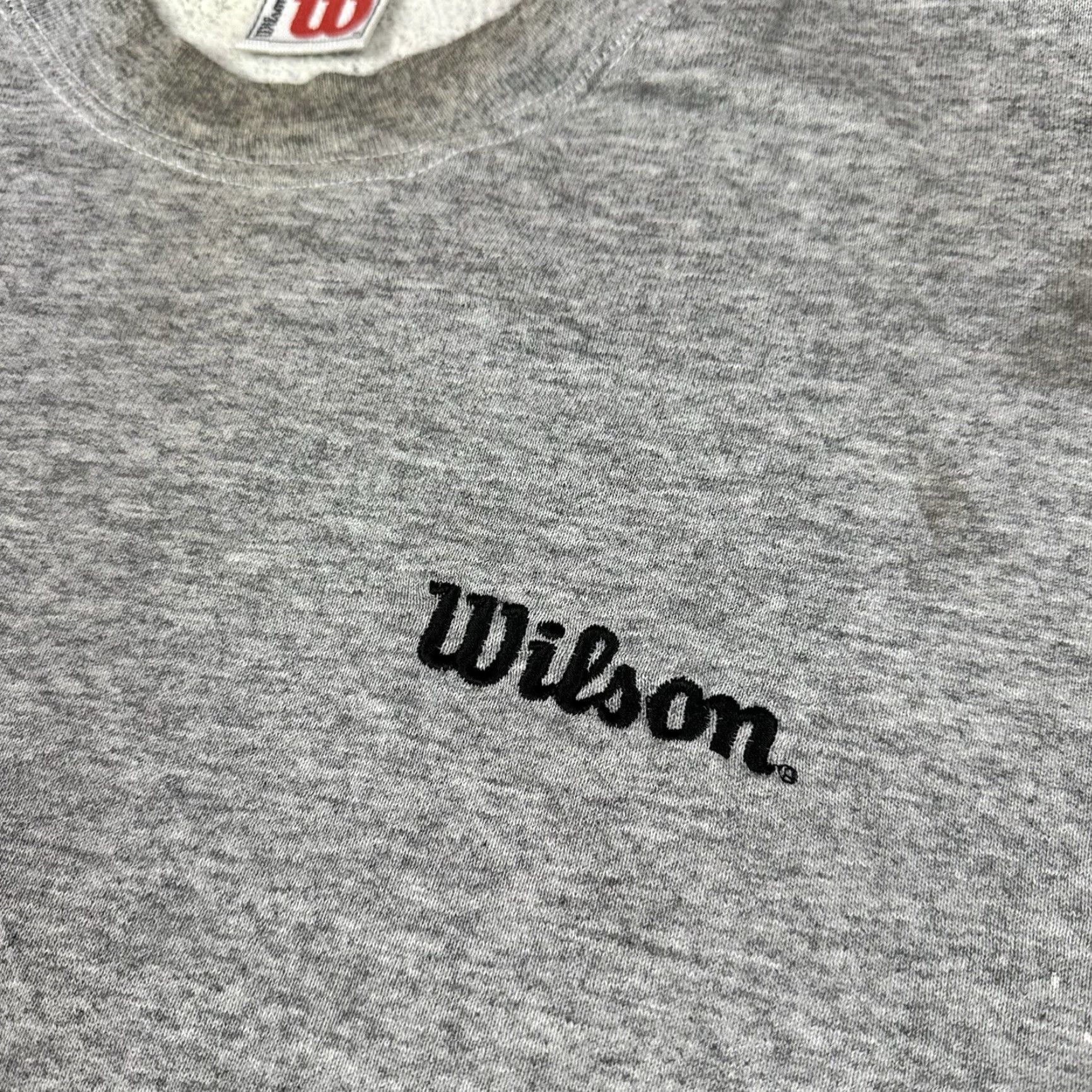 Wilson VINTAGE Wilson Sweatshirt Men's 2XL Gray Embroidered Distressed Pullover 90s Sports Shirt Crew Neck Size US XXL / EU 58 / 5 - 3 Thumbnail