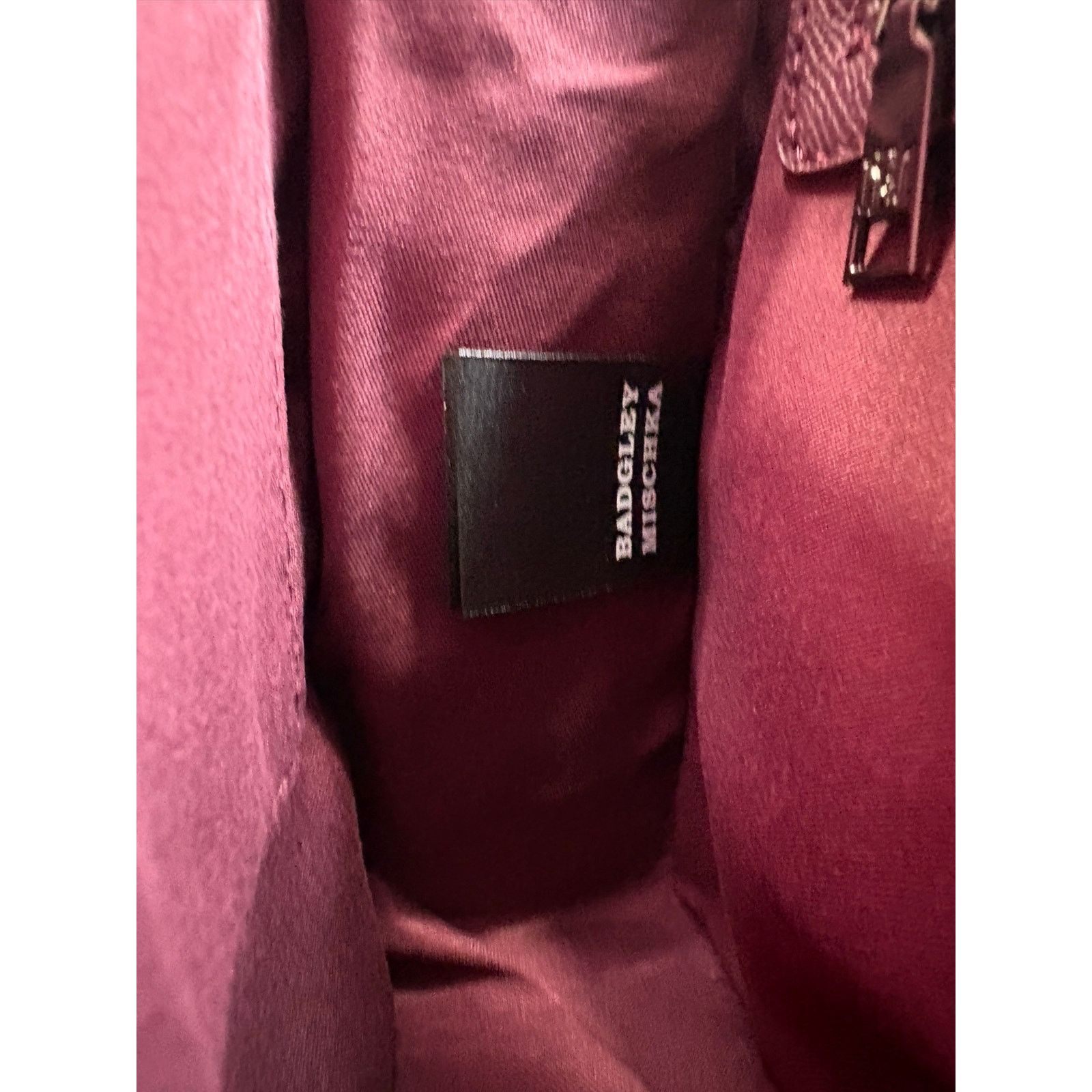 Badgley Mischka NWT Stunning Badgley Mischka Plum Vegan Leather Handbag Size ONE SIZE - 4 Thumbnail