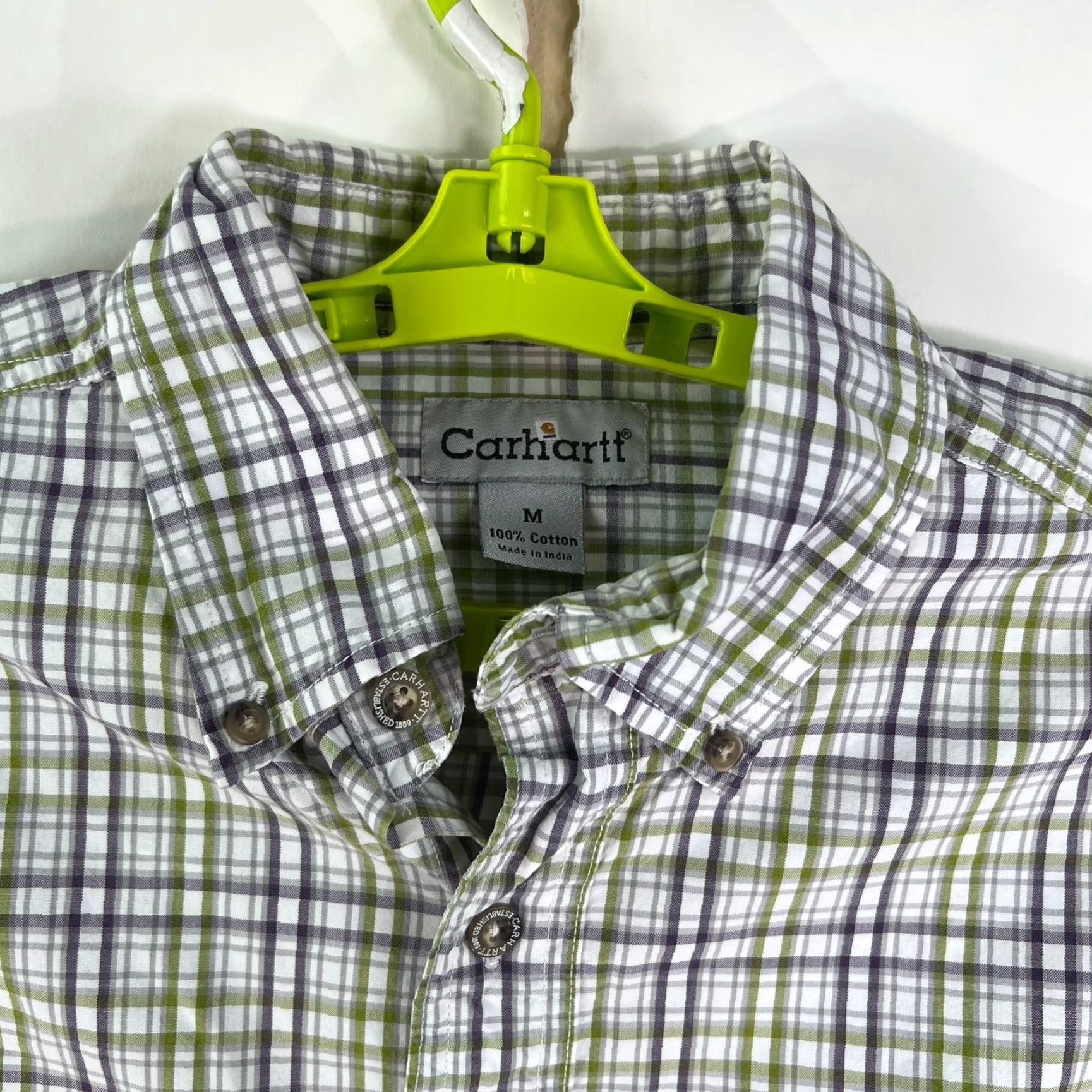 Carhartt Carhartt Shirt Mens Medium Plaid Long Sleeve Button Multicolor Pocket Size US M / EU 48-50 / 2 - 3 Thumbnail