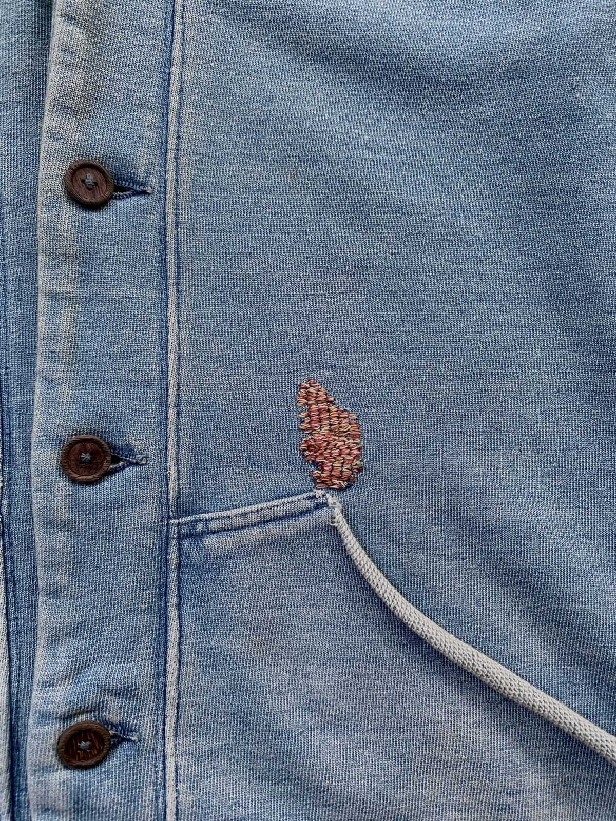 Kapital Kountry FREE TAX! Distressed Elbow Patch Denim Jacket Size US M / EU 48-50 / 2 - 10 Thumbnail