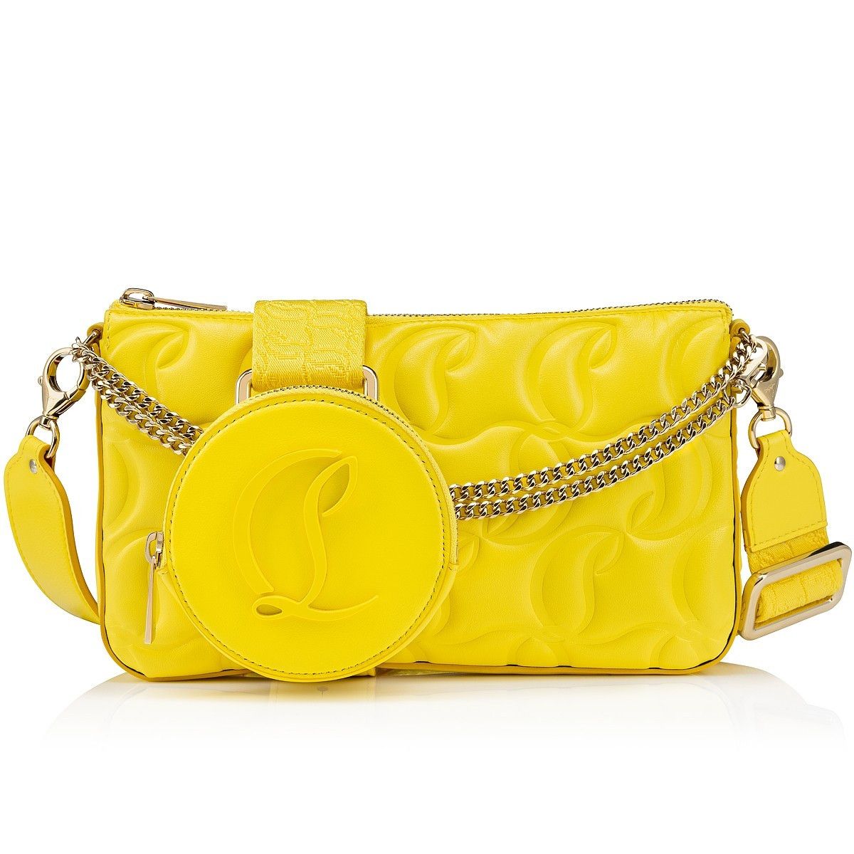 Christian Louboutin o1s1wg110225 Size: OS/Loubila Crossbody in Yellow Size ONE SIZE - 1 Thumbnail