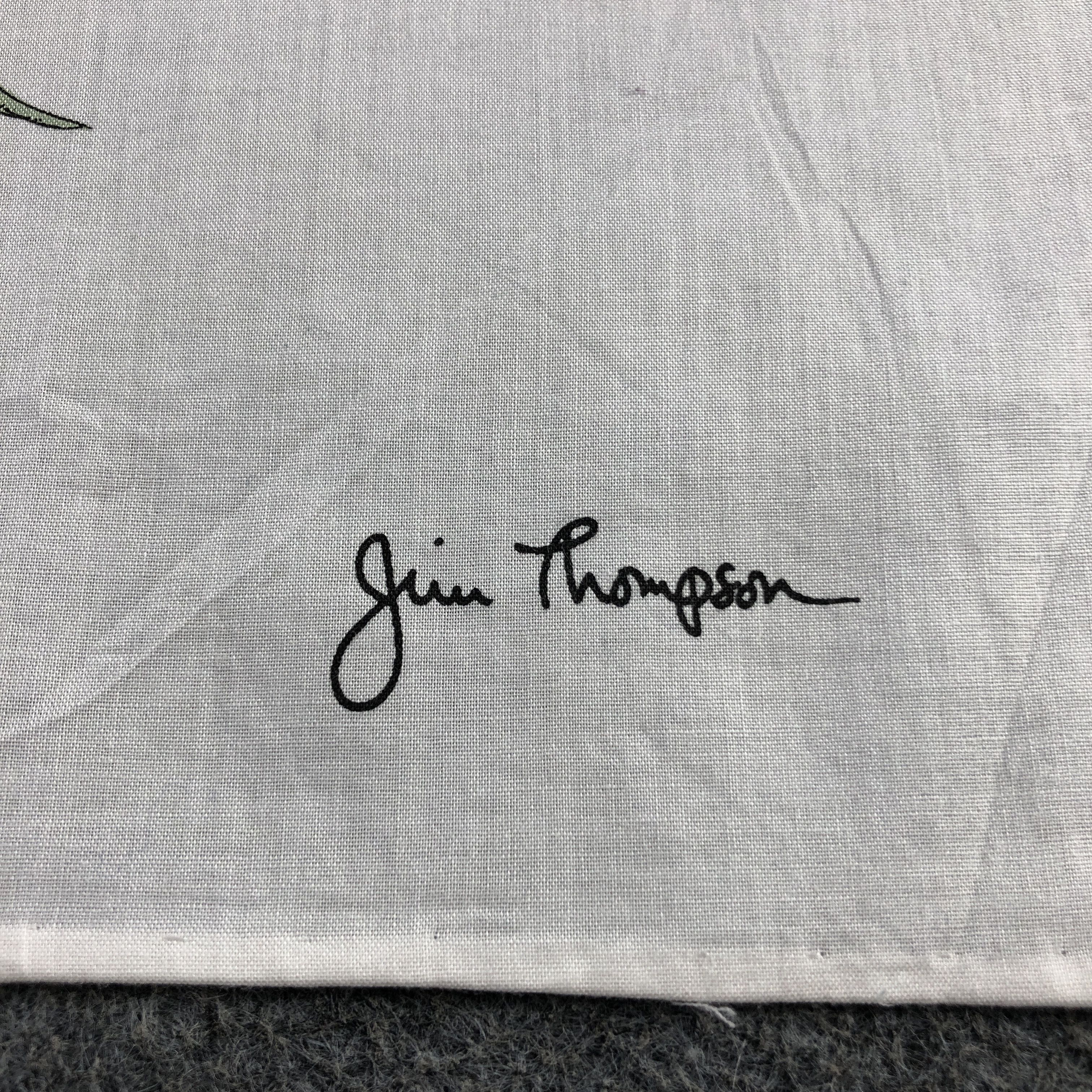 Jim Thompson × Vintage Jim Thompson Elephant Handkerchief Neckerchief Bandana H2702 Size ONE SIZE - 4 Thumbnail