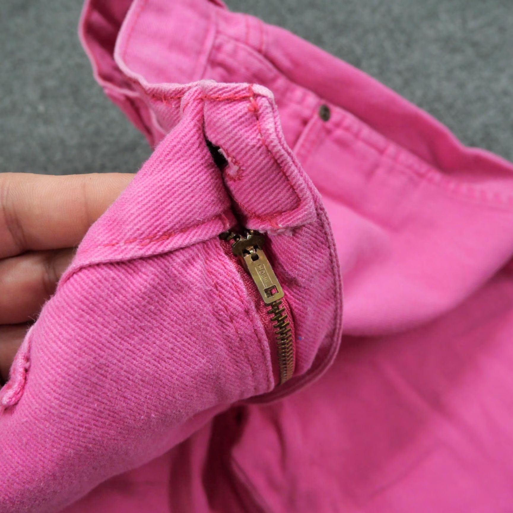 Lee VINTAGE Lee Jeans Womens 0 Pink 25x29 High Rise Tapered Baggy 80s denim Cotton Relaxed 29 Inseam Baggy Jeans Womens 80s Lee Size 42" / US 20 - 4 Thumbnail