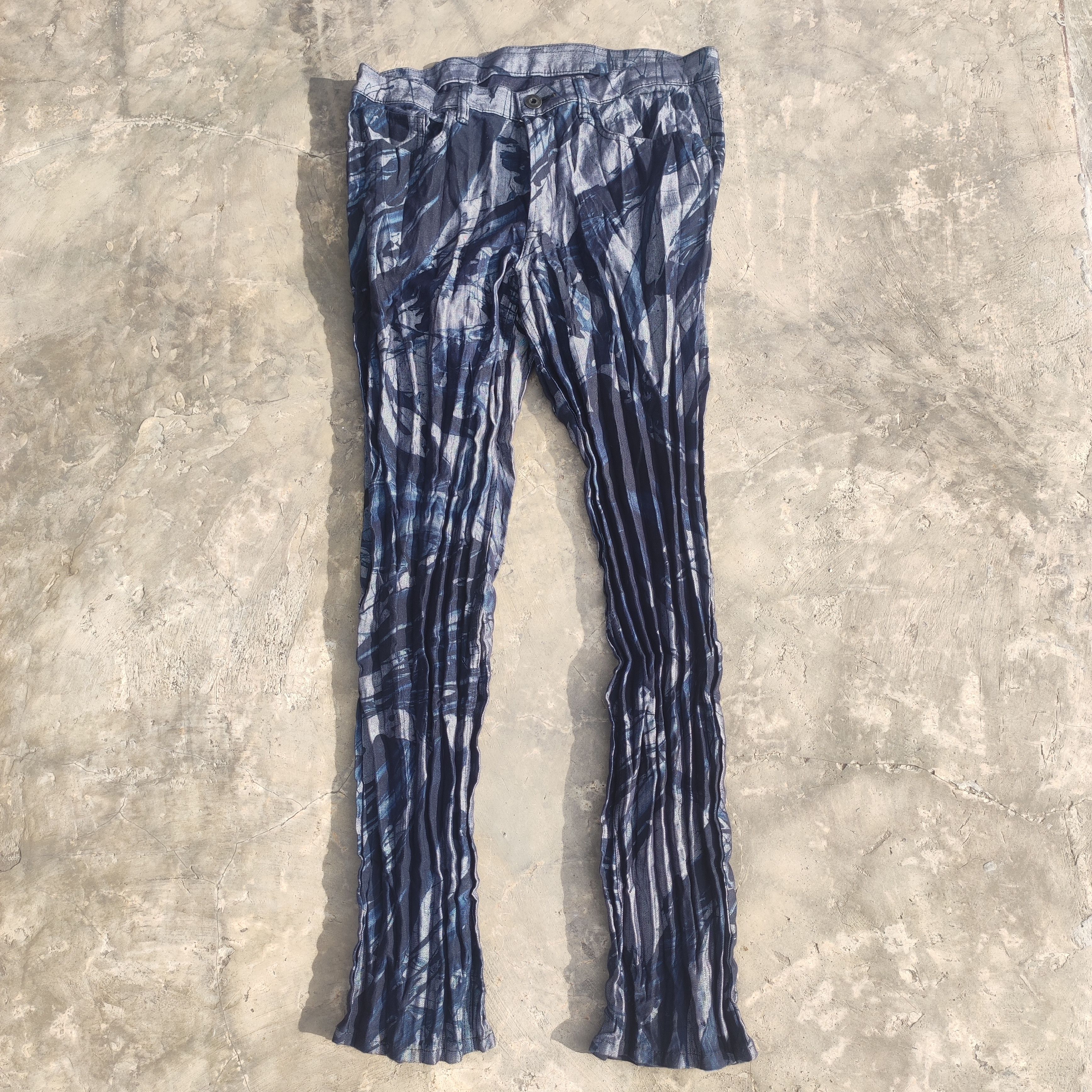 Issey Miyake Issey miyake meguru yamaguchi "out of bounds" Wrinkle jeans Size US 36 / EU 52 - 5 Thumbnail