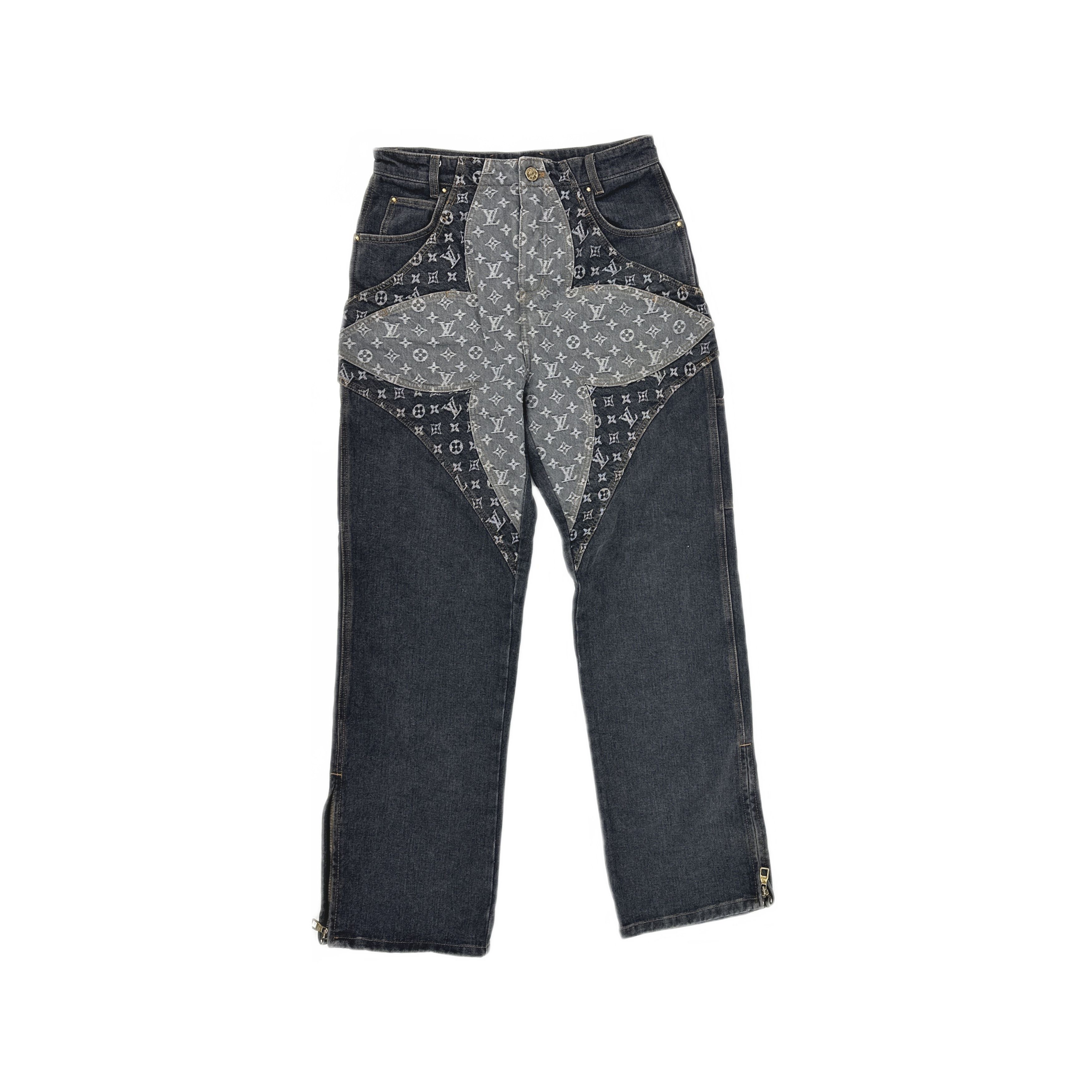 Louis Vuitton Louis Vuitton Monogram Asymmetric Denim Jeans 28 Size US 28 / EU 44 - 1 Thumbnail