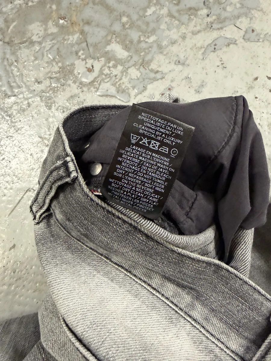 Balmain 2010s Balmain Grey Faded Destroyed Denim Slim Jeans Size US 30 / EU 46 - 6 Thumbnail
