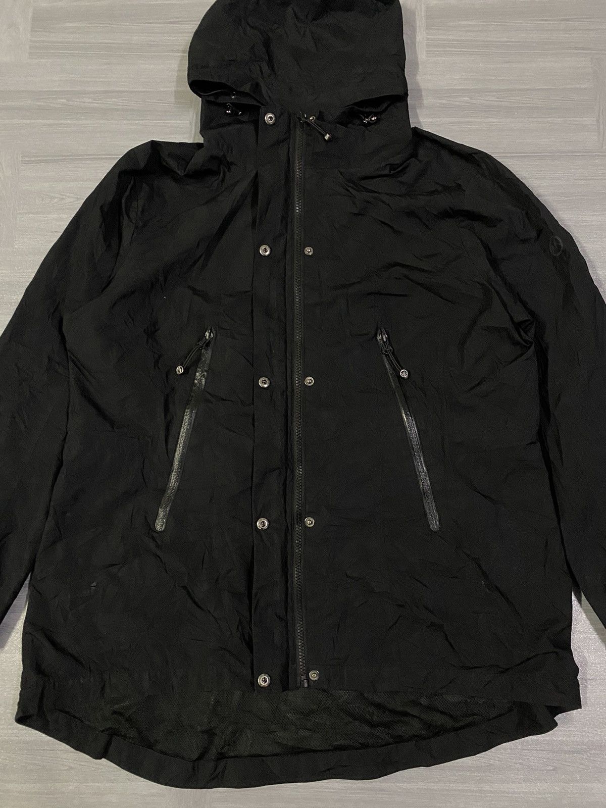 Michael Kors Zip-Up and Button Up Hooded Windbreaker