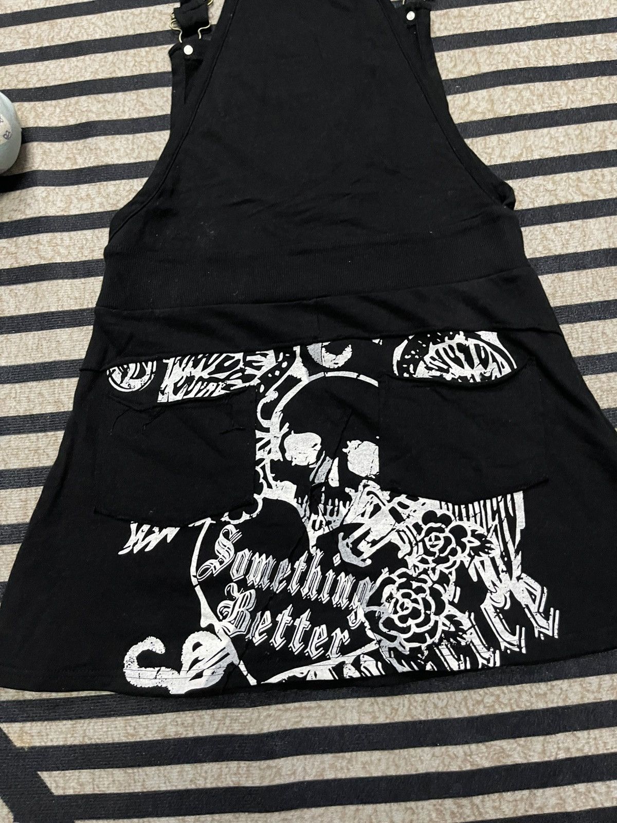 If Six Was Nine 2000s L.G.B STYLE M.K.R SKULL HOODIE MINI DRESS RARE DESIGN Size M / US 6-8 / IT 42-44 - 15 Thumbnail