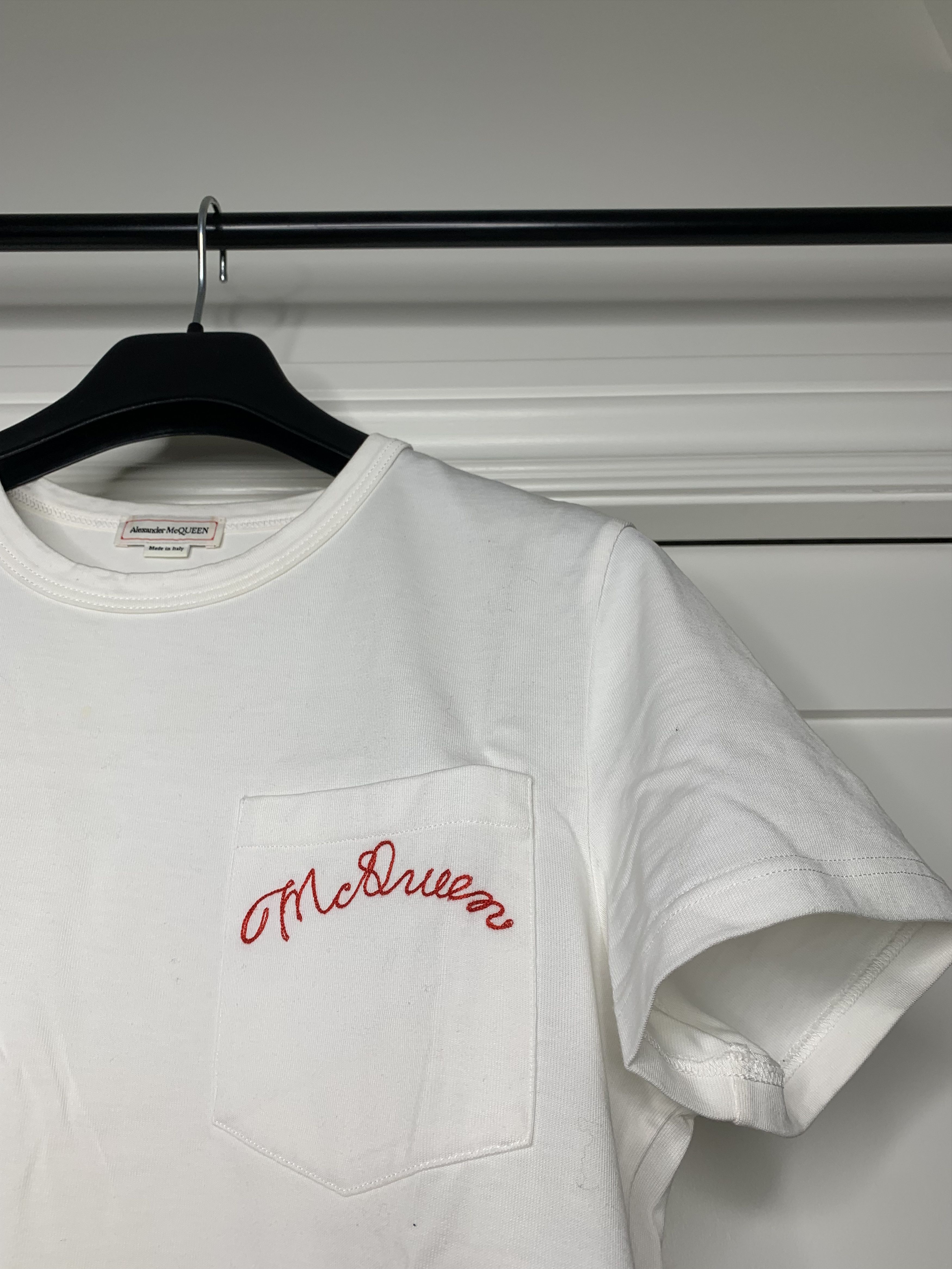 Alexander McQueen Alexander McQueen Logo White T-Shirt Size US S / EU 44-46 / 1 - 2 Thumbnail