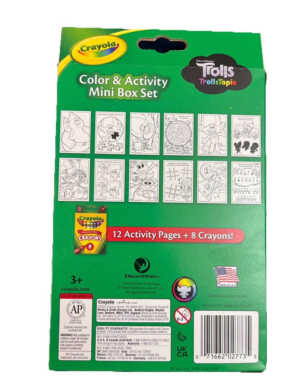 Other Crayola Mini Coloring Pages Troll 12 Coloring Pages 8crayons Size ONE SIZE - 2 Thumbnail