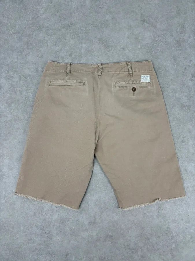 Polo Ralph Lauren 2010s Ralph Lauren Beige American Flag Distressed Shorts Size US 32 / EU 48 - 6 Thumbnail