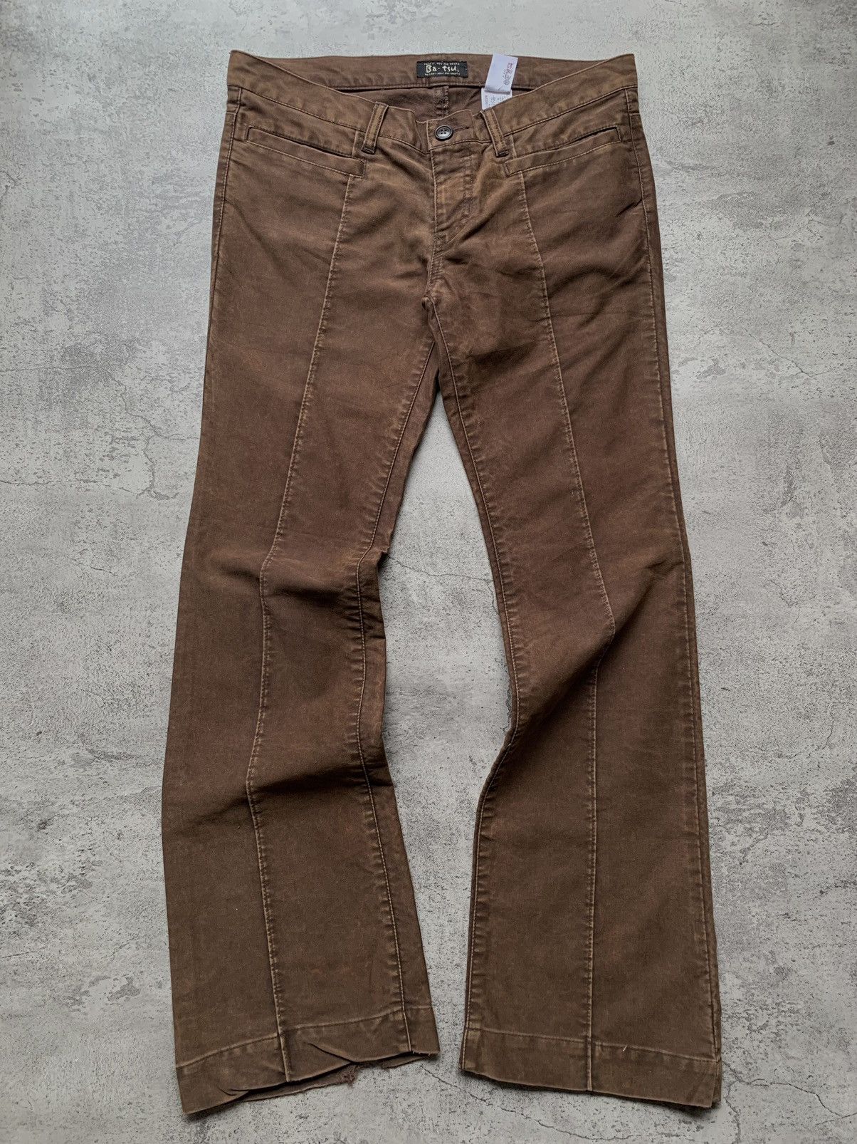 image of Le Grande Bleu L G B x Tornado Mart Ba-Tsu Flare Pants in Brown, Men's (Size 32)