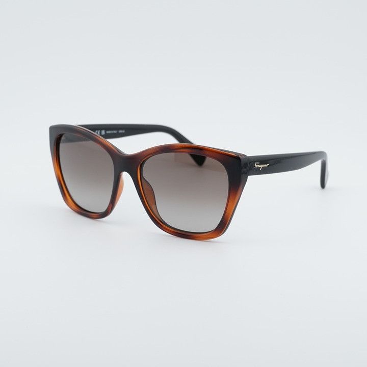 Salvatore Ferragamo Salvatore Ferragamo SF957S 214 Sunglasses Havana Cat Eye Size ONE SIZE - 1 Thumbnail